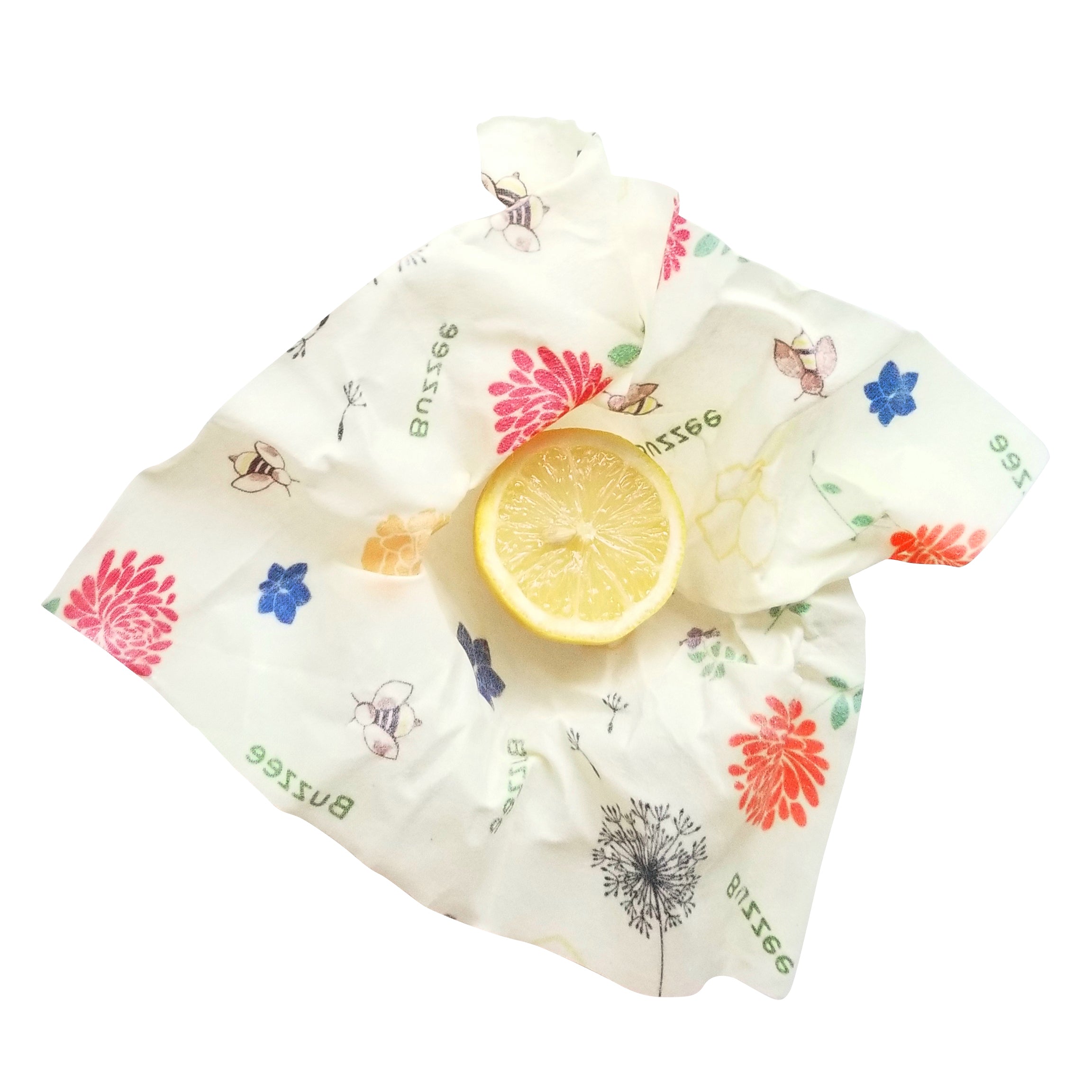 Buzzee Organic Beeswax Wraps Pack 4 - Bees At Work