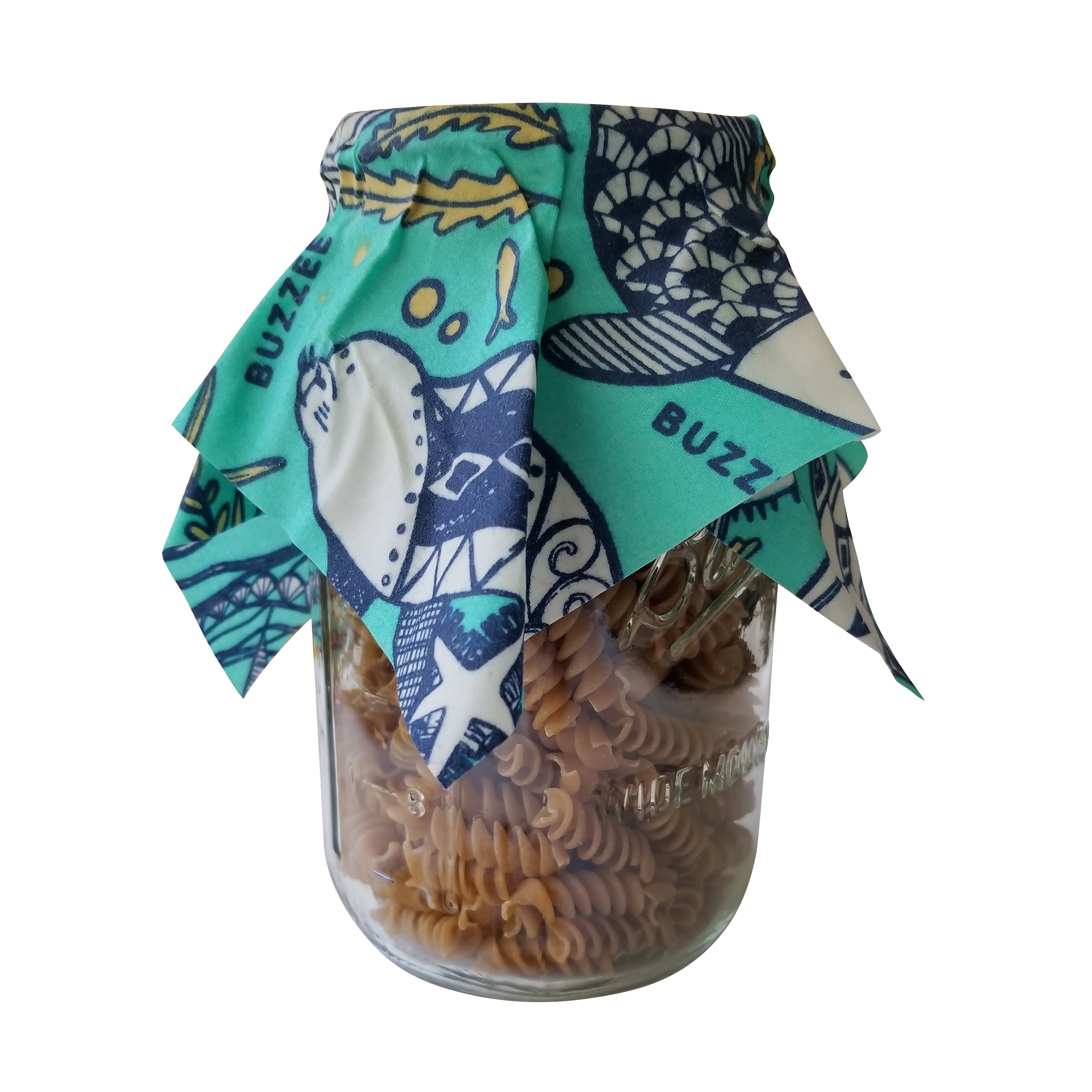 Buzzee Organic Beeswax Wraps Pack 4 - Aqua