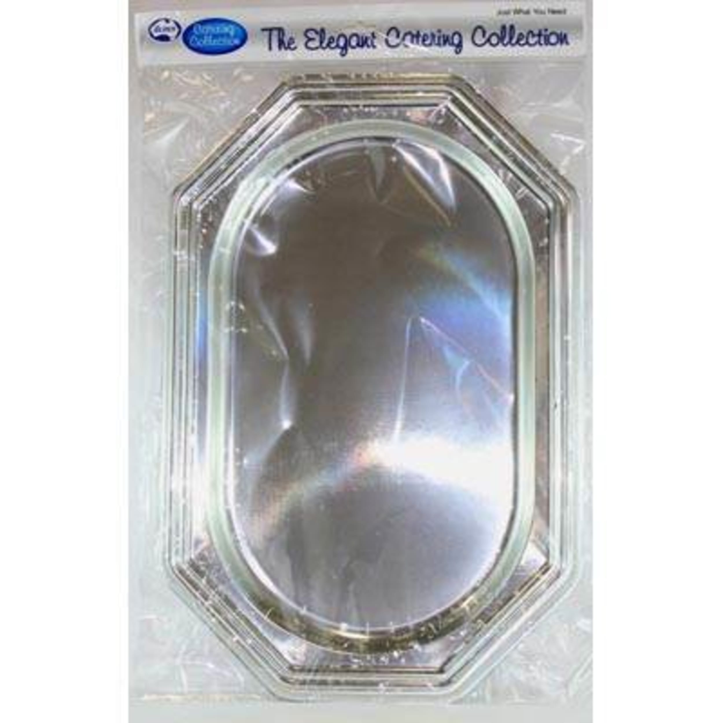 Occasions Silver Platter 455x305mm Med. Rectangle Octagonal (2 Pack)
