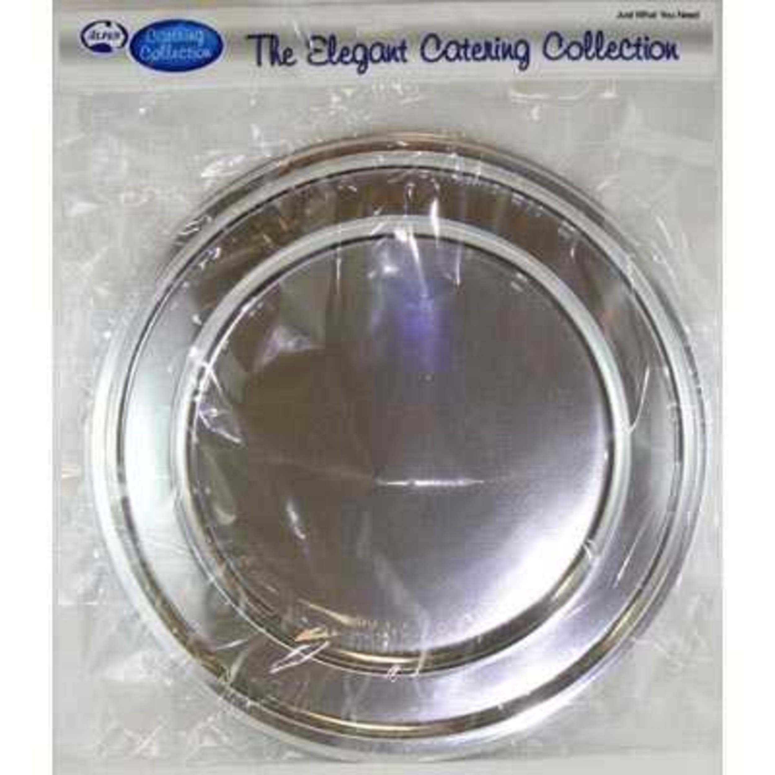Occasions Silver Platter 340mm Round (2 Pack)