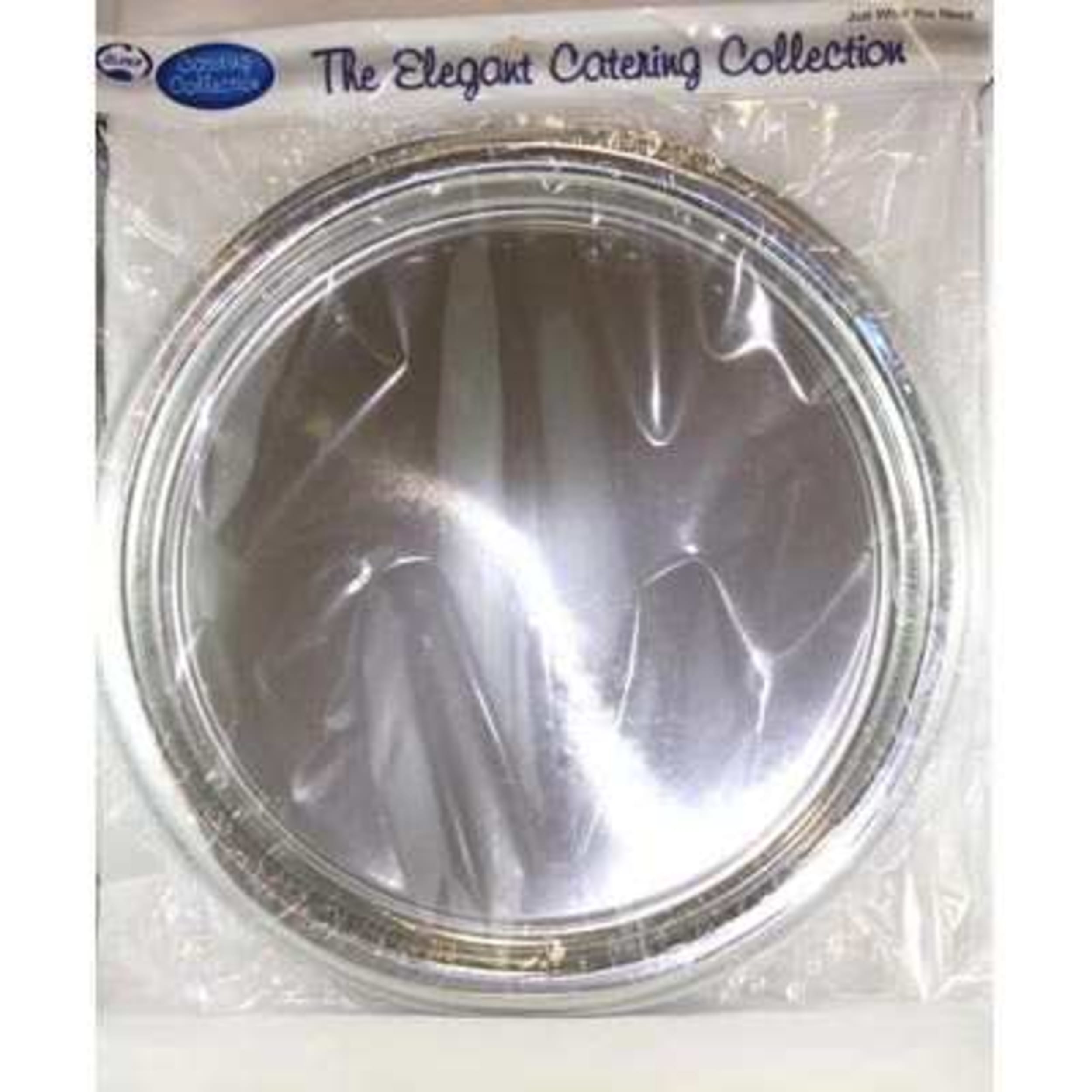 Occasions Silver Platter 410mm Round (2 Pack)