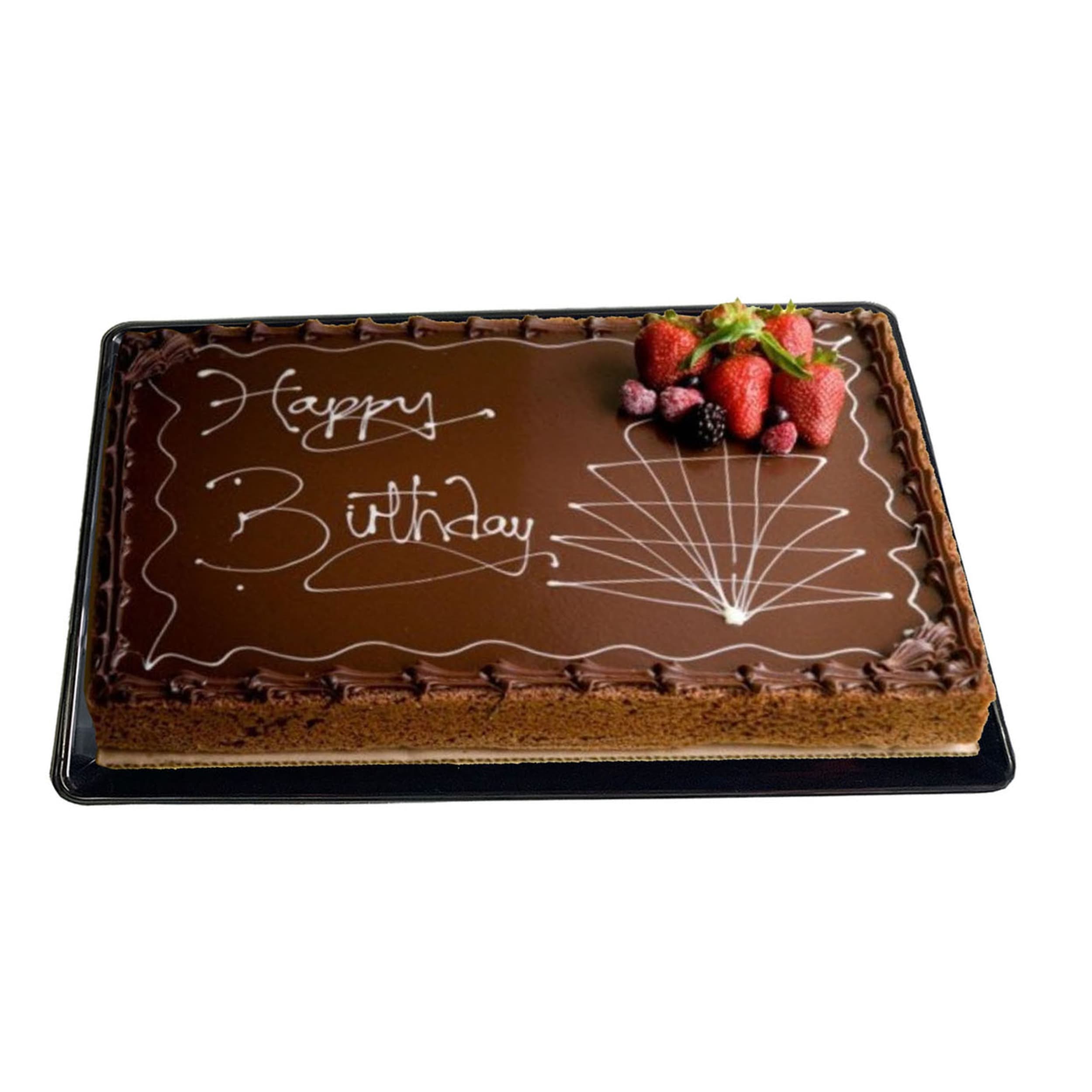 Catering Collection Platter Rectangle Slab Cake 46.5x34x3.8cm Black