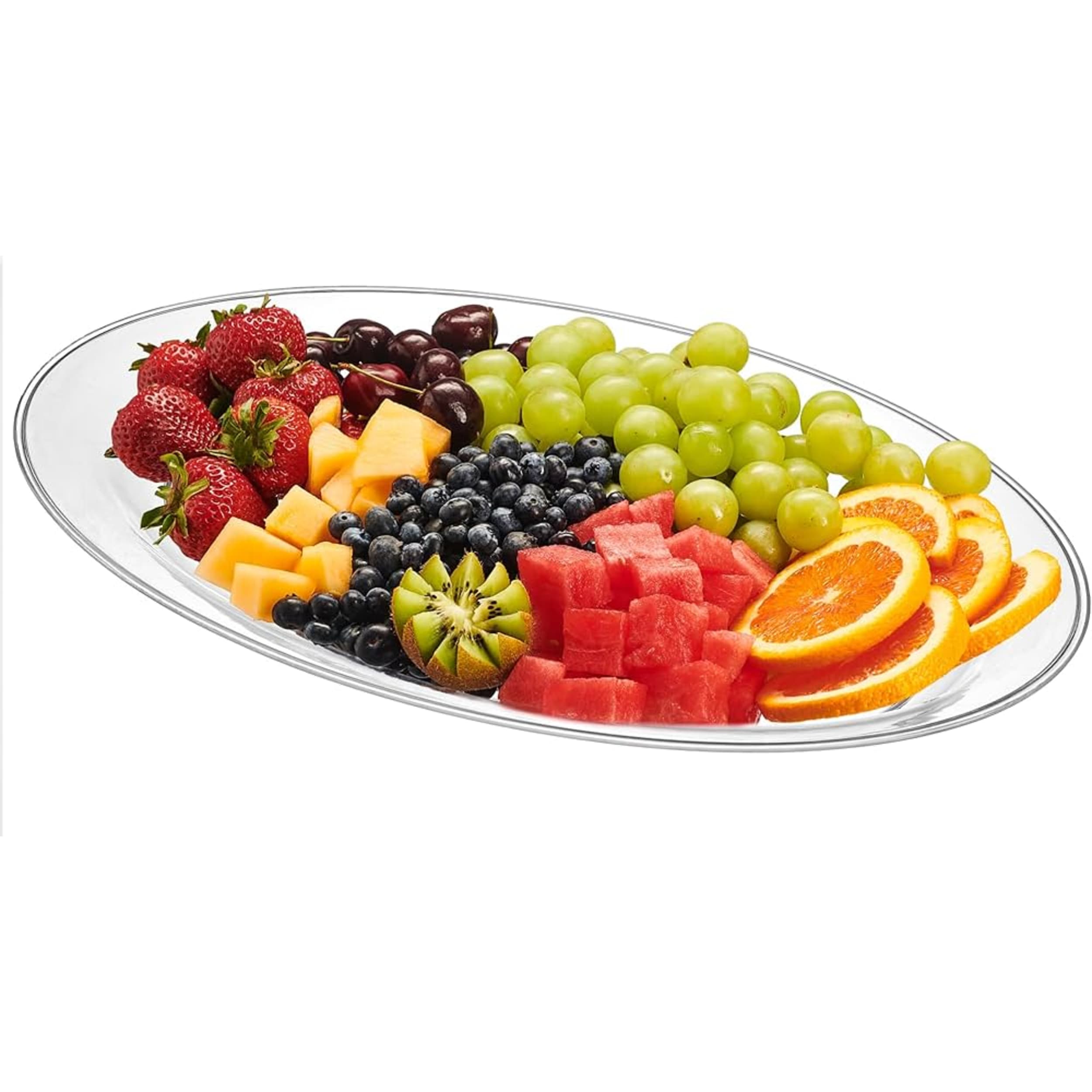 Catering Collection Reusable Oval Platter 39.5x27.5x3.1cm Clear