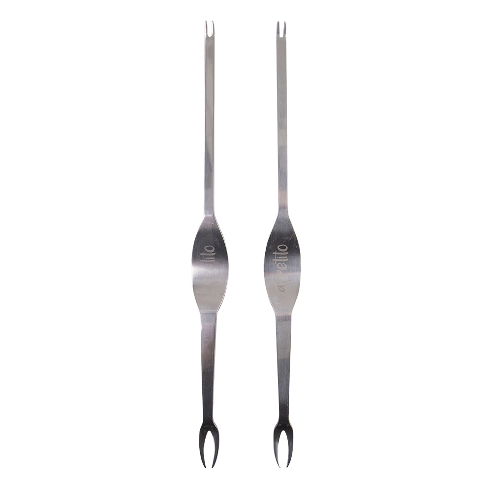 Appetito Stainless Steel Seafood Forks Set 2