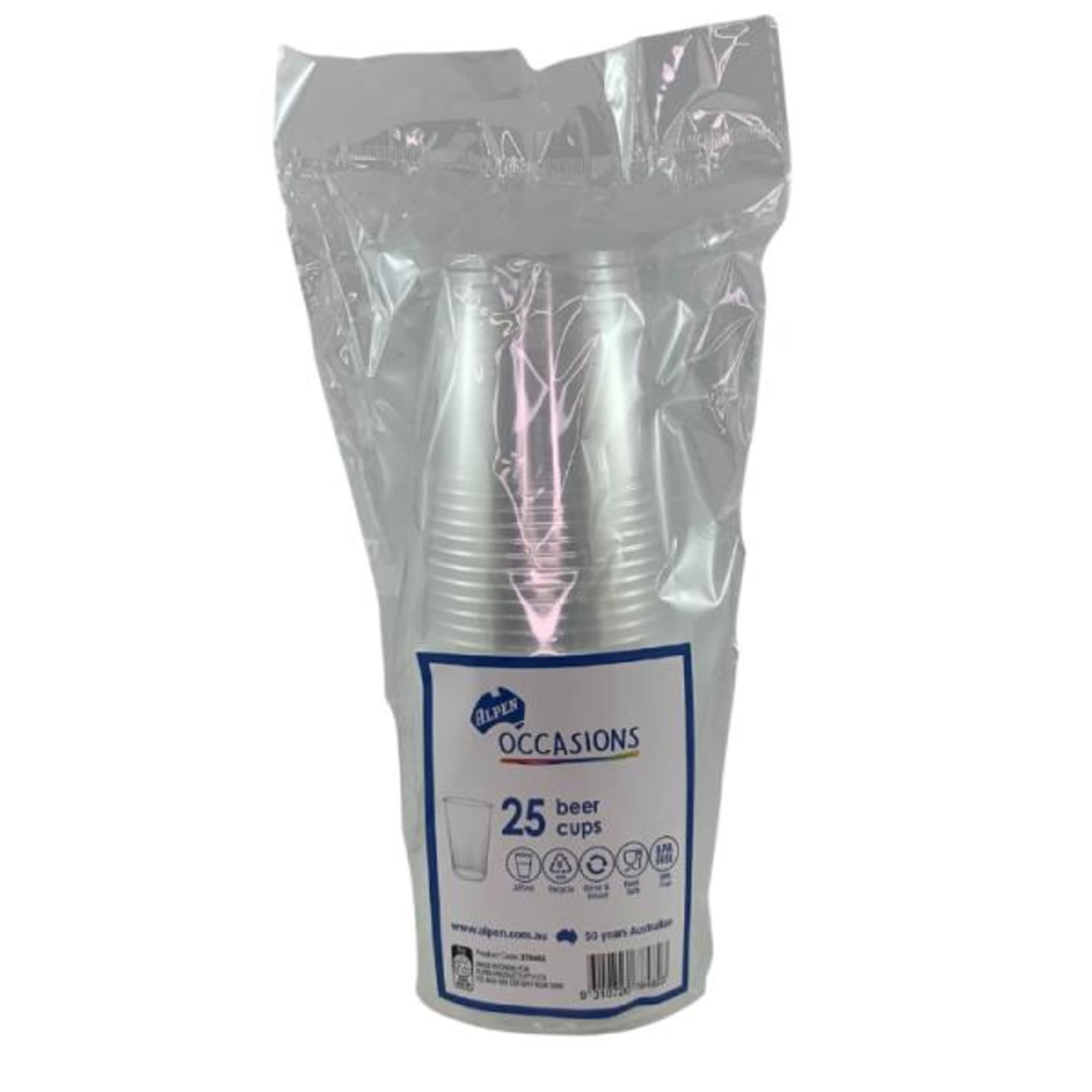 Occasions Plastic Beer Cups 285ml (25 Pack)