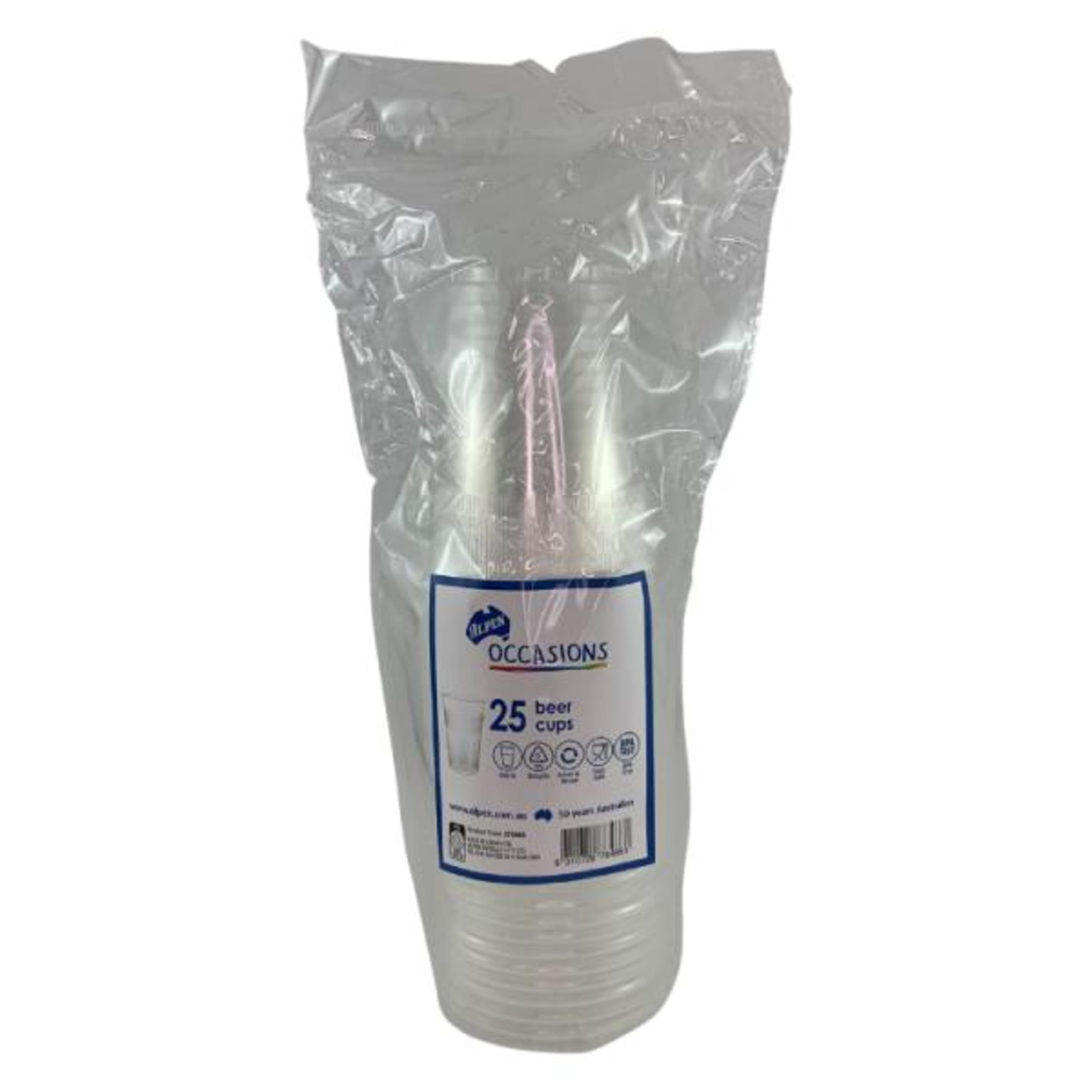 Occasions Plastic Beer Cups 425ml (25 Pack)