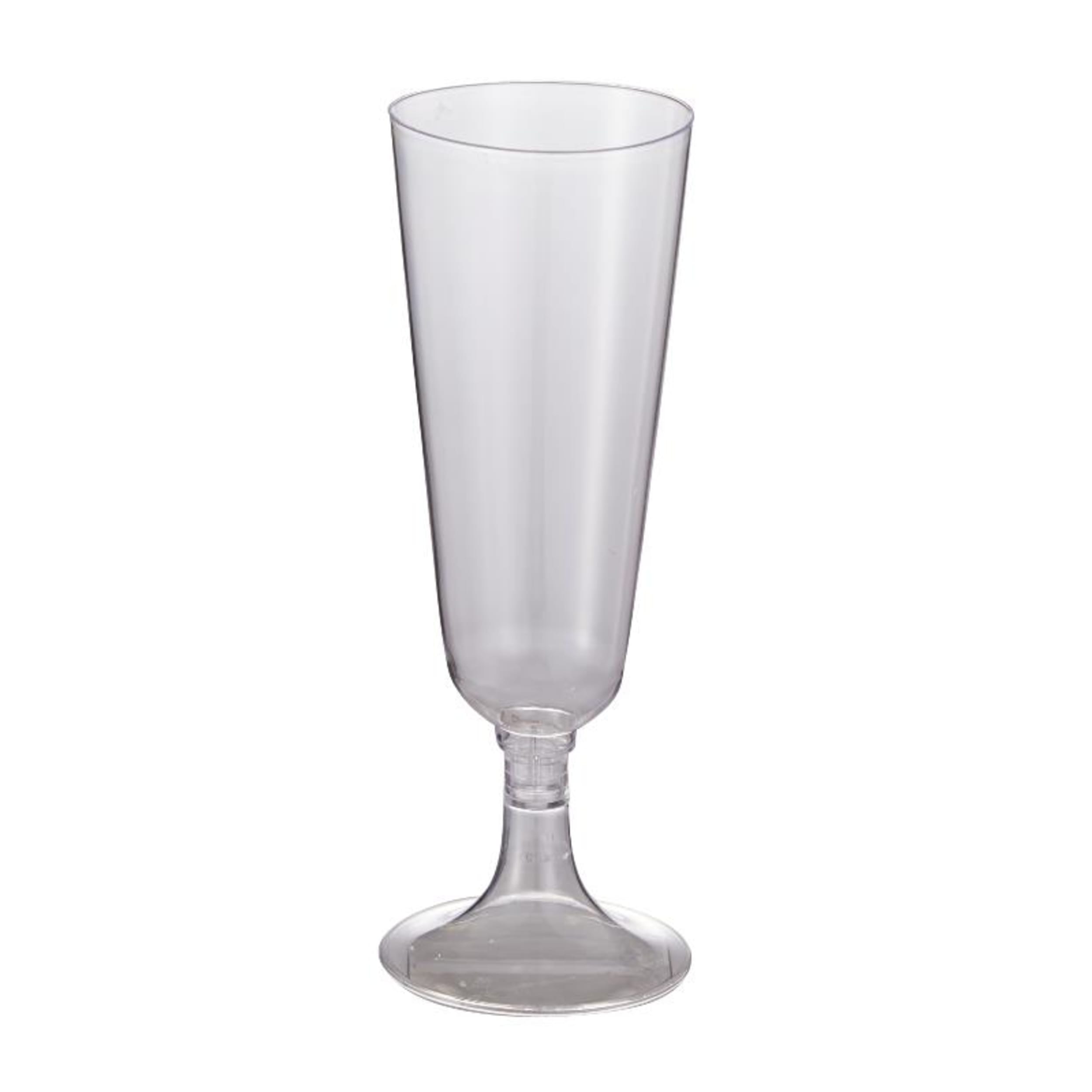 Occasions Clear Plastic Champagne Flute 145ml (12 Pack)