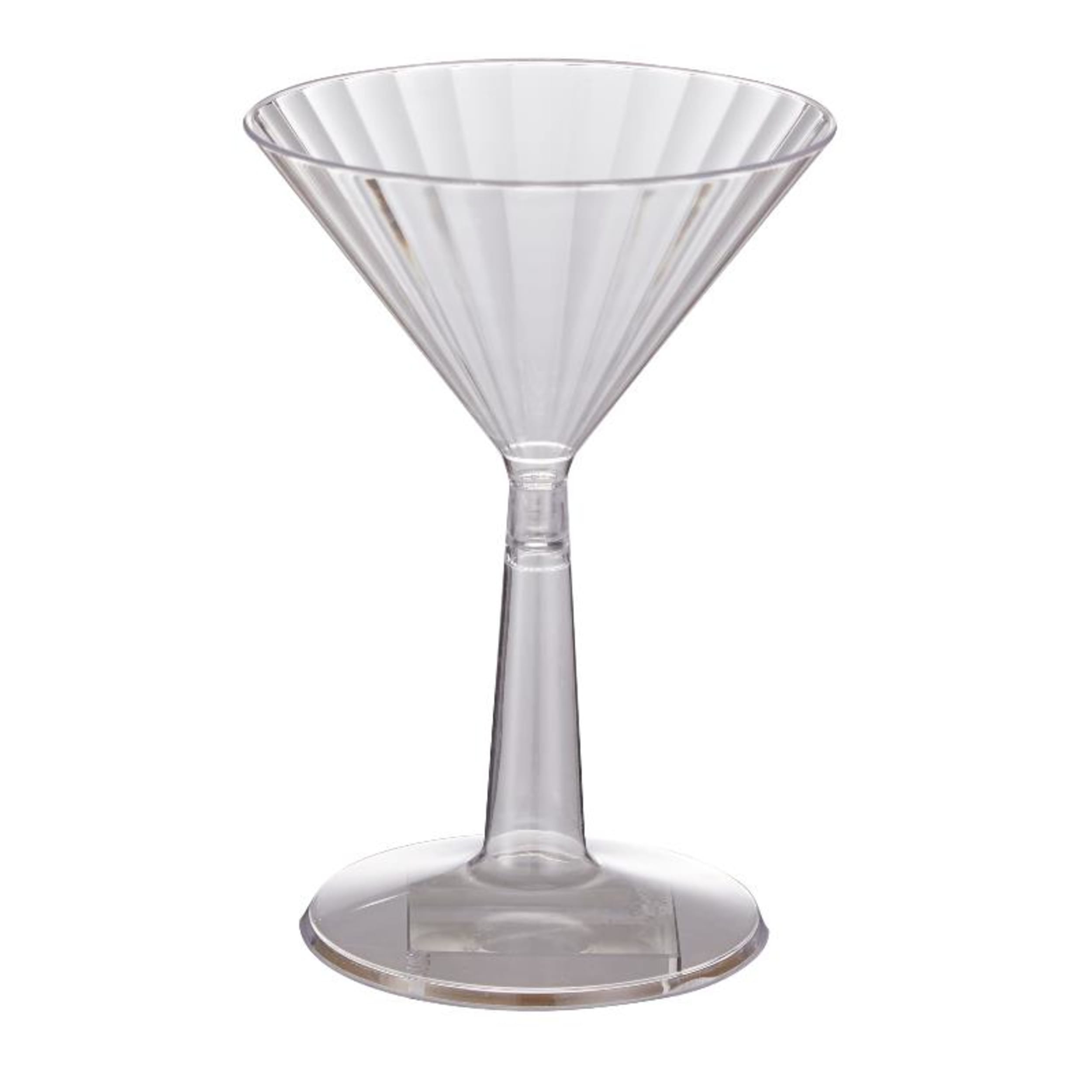 Occasions Clear Plastic Martini Glass 175ml (12 Pack)