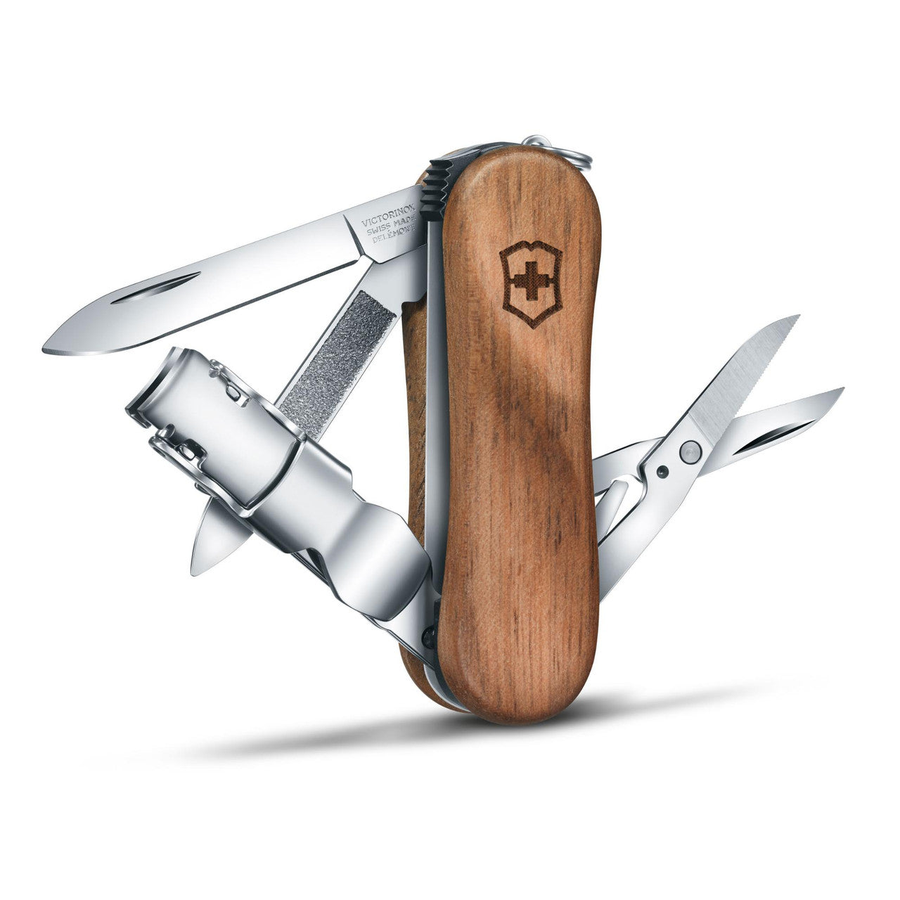 Victorinox Nail Clip 580 Swiss Army Knife - Wood