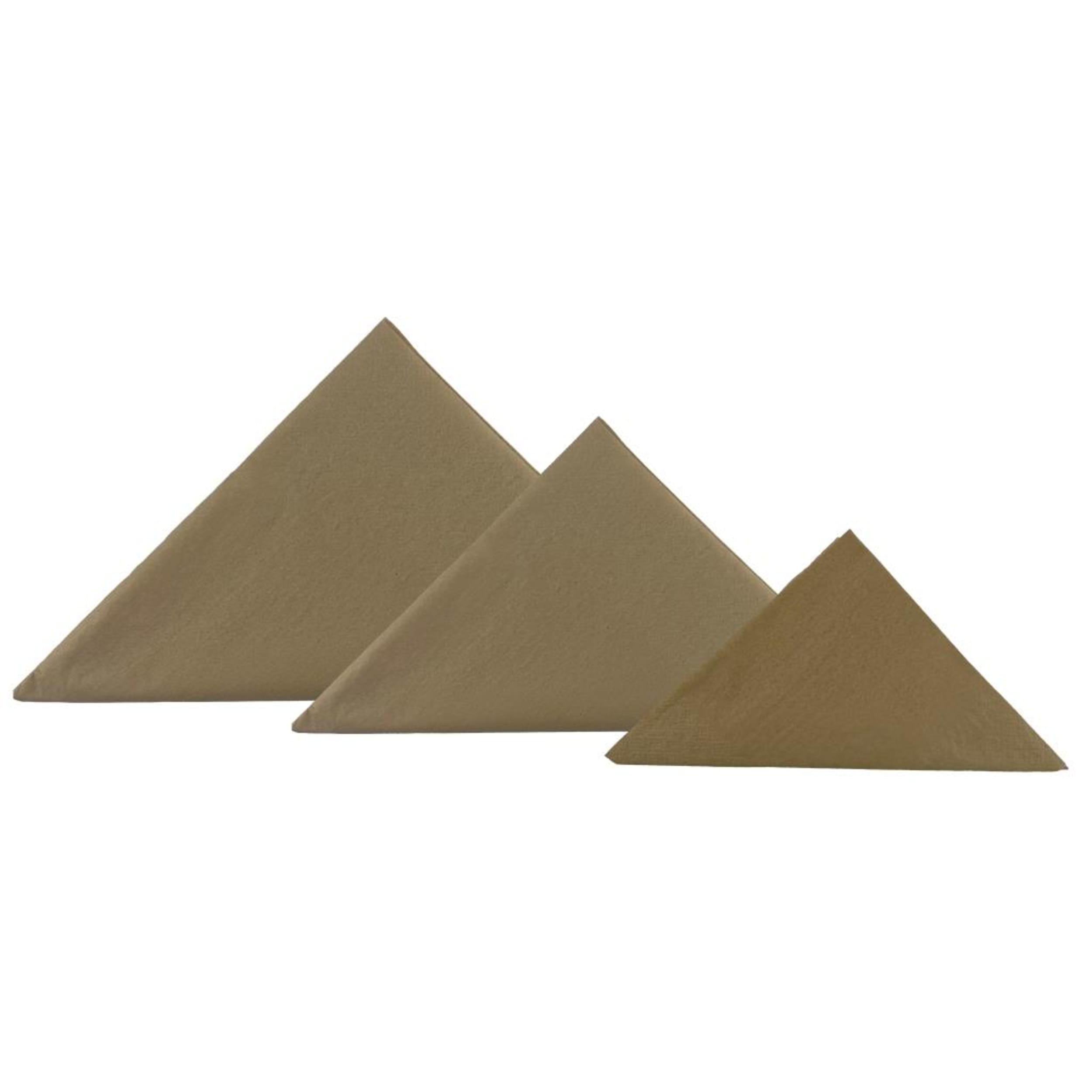 TableWow! Kraft Cocktail Napkin 25x25cm 2ply (50 Pack)