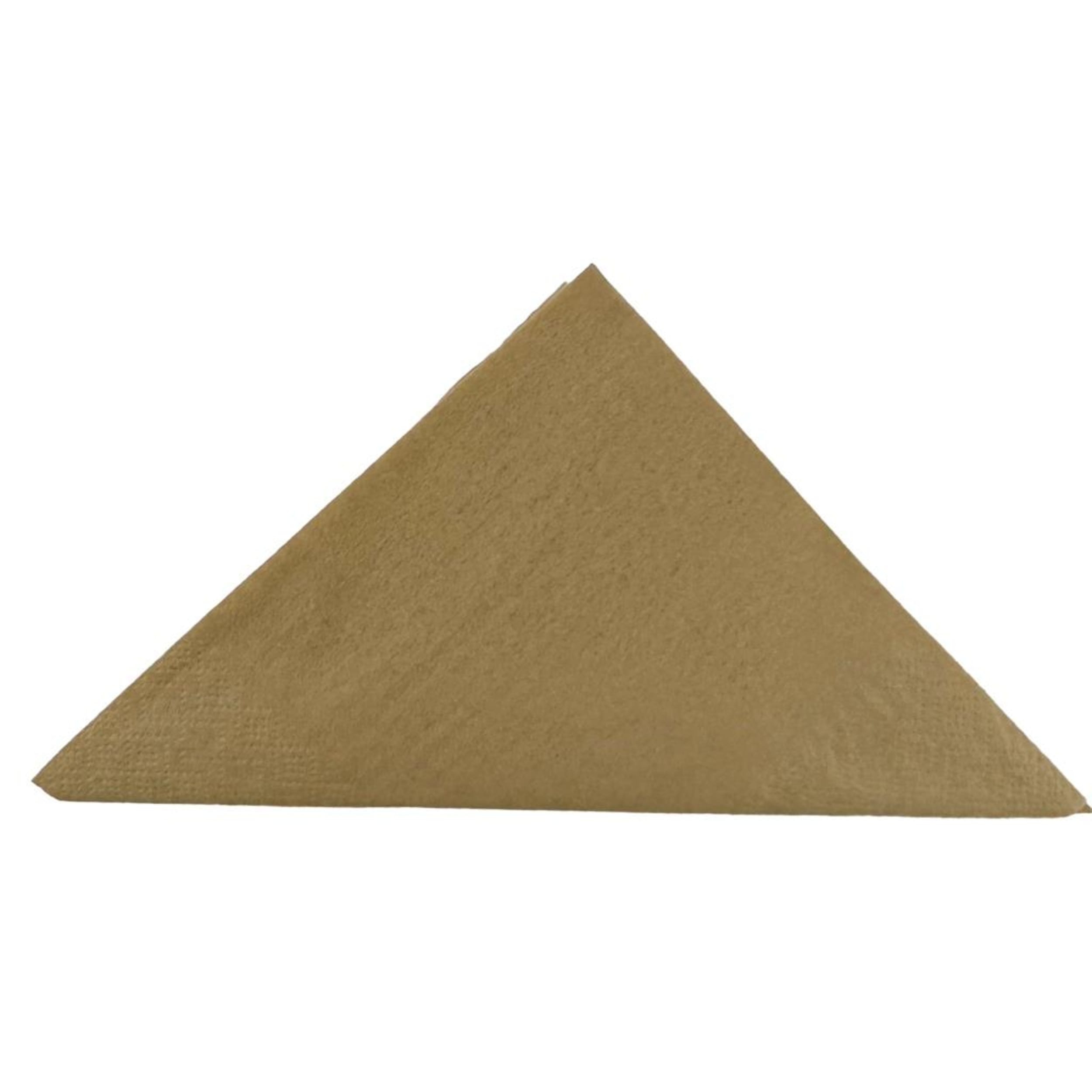 TableWow! Kraft Cocktail Napkin 25x25cm 2ply (50 Pack)