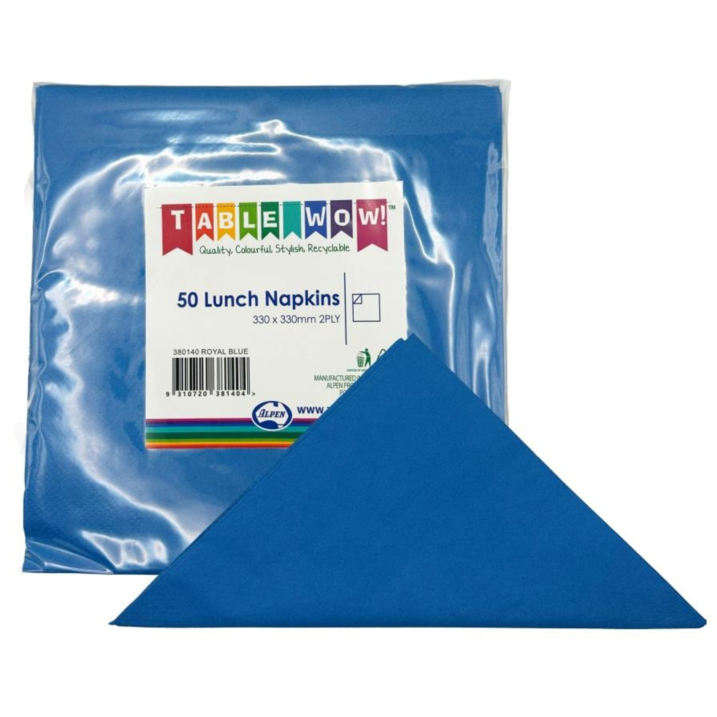 Occasions Royal Blue Knife 190mm (20 Pack)