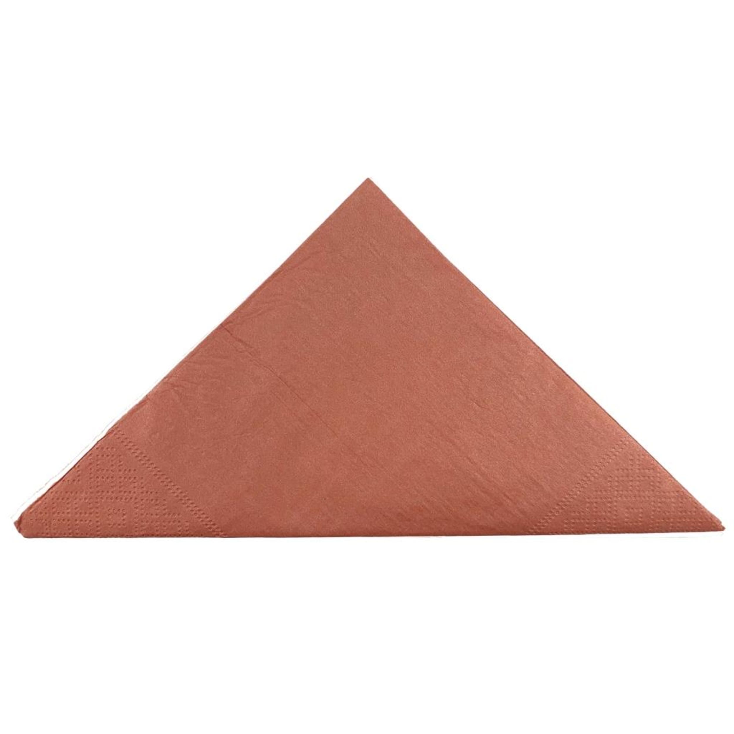 TableWow! Metallic Rose Gold Lunch Napkin 33x33cm 2ply (50 Pack)