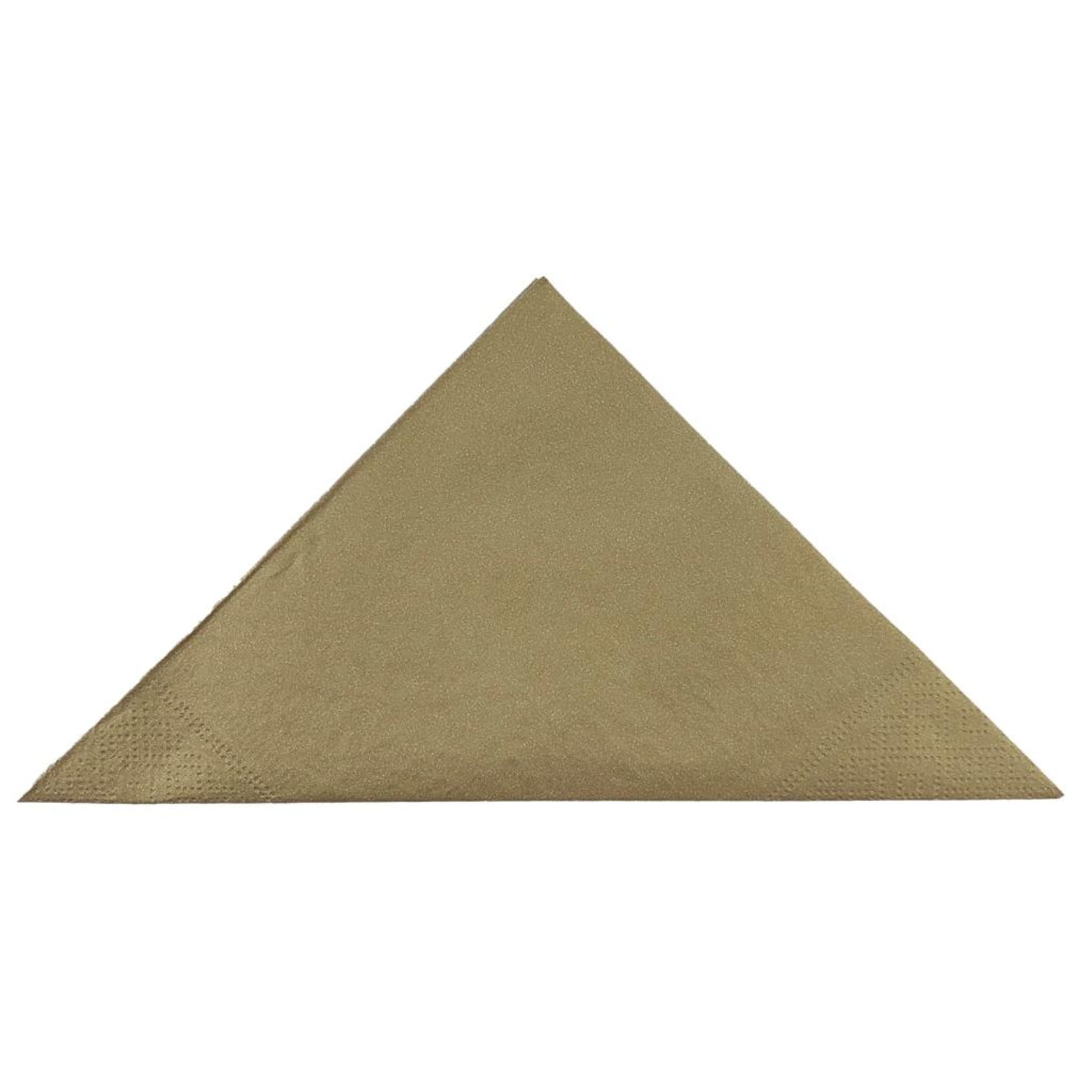 TableWow! Metallic Gold Lunch Napkin 33x33cm 2ply (50 Pack)