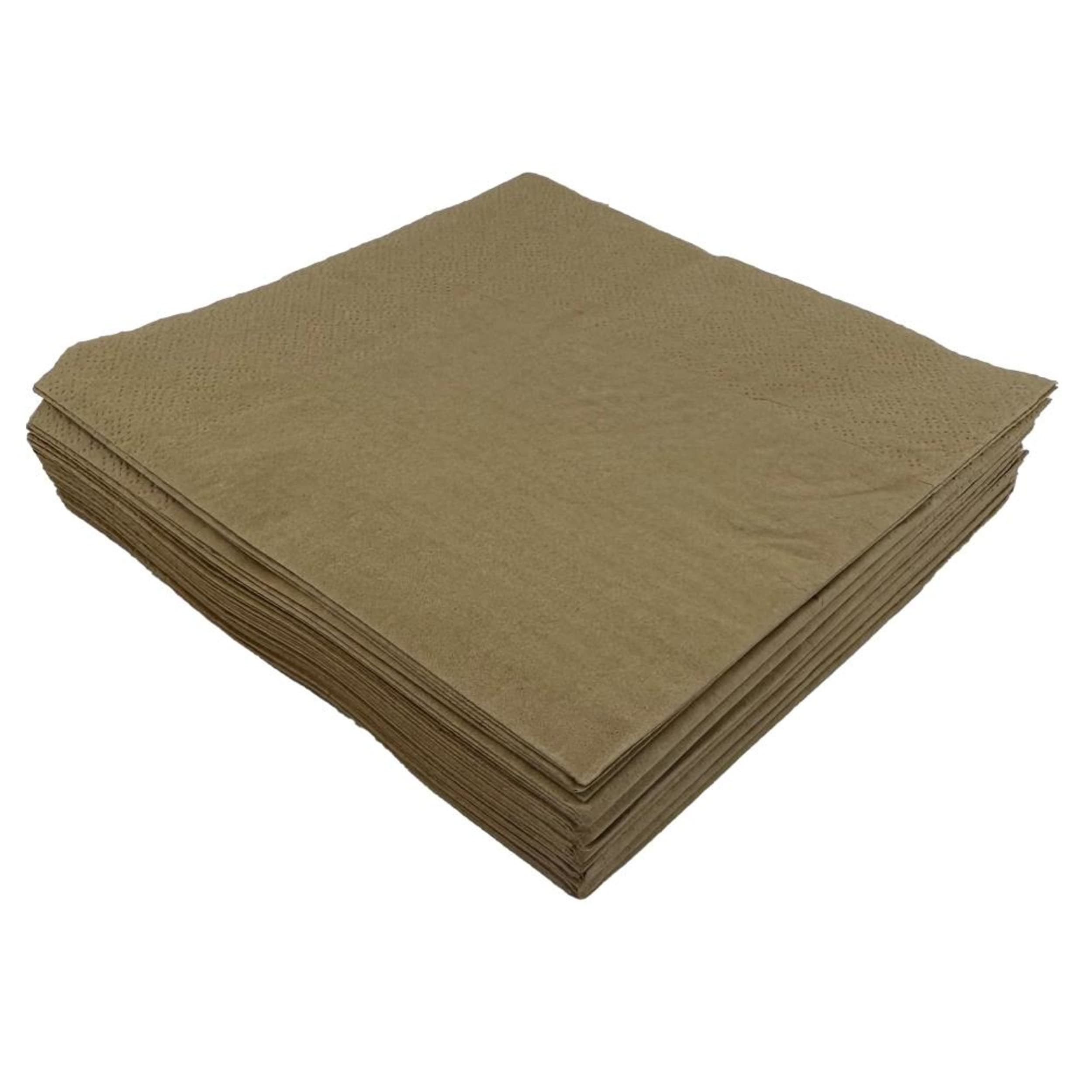 TableWow! Kraft Dinner Napkin 40x40cm 2ply (50 Pack)