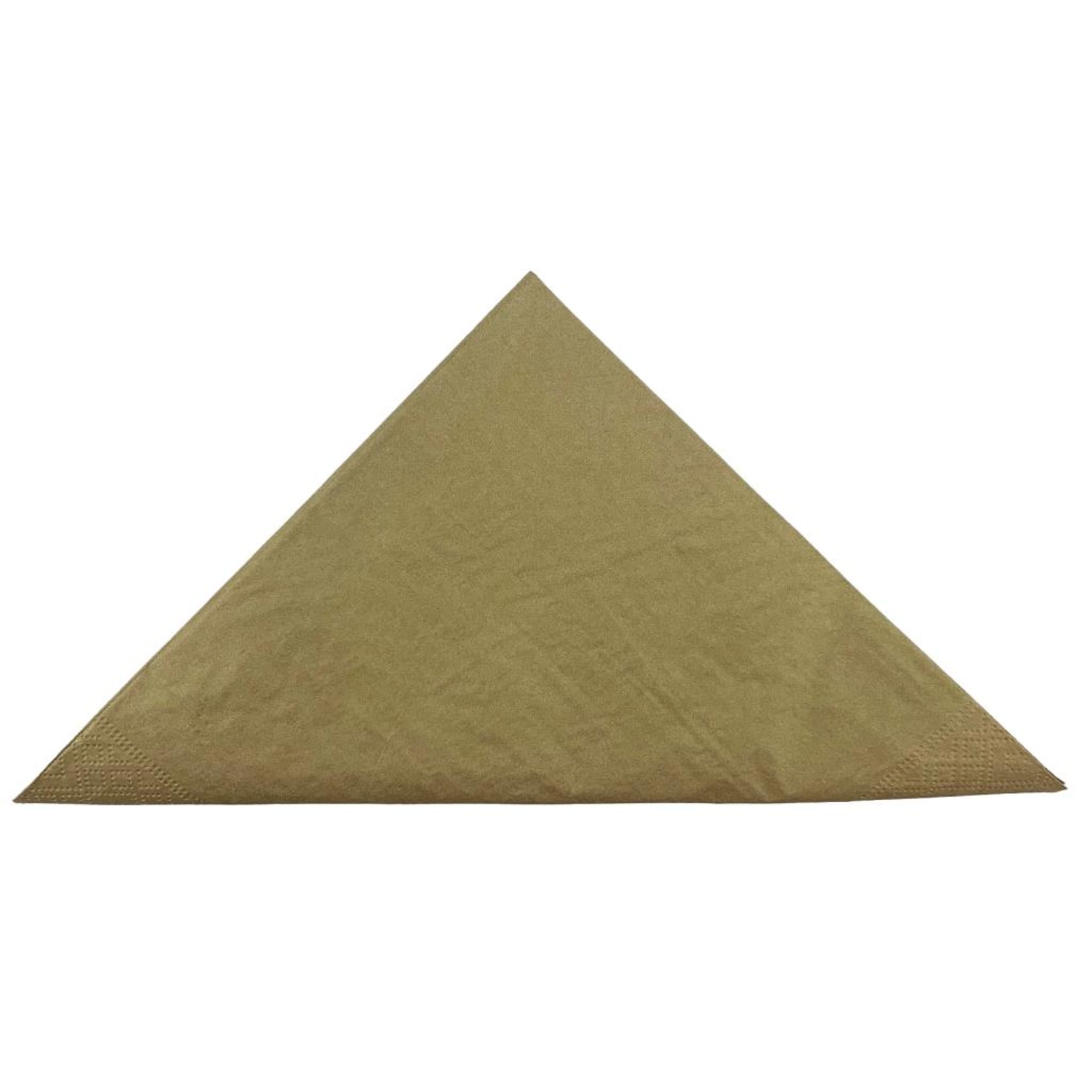 TableWow! Metallic Gold Dinner Napkin 40x40cm 2ply (50 Pack)