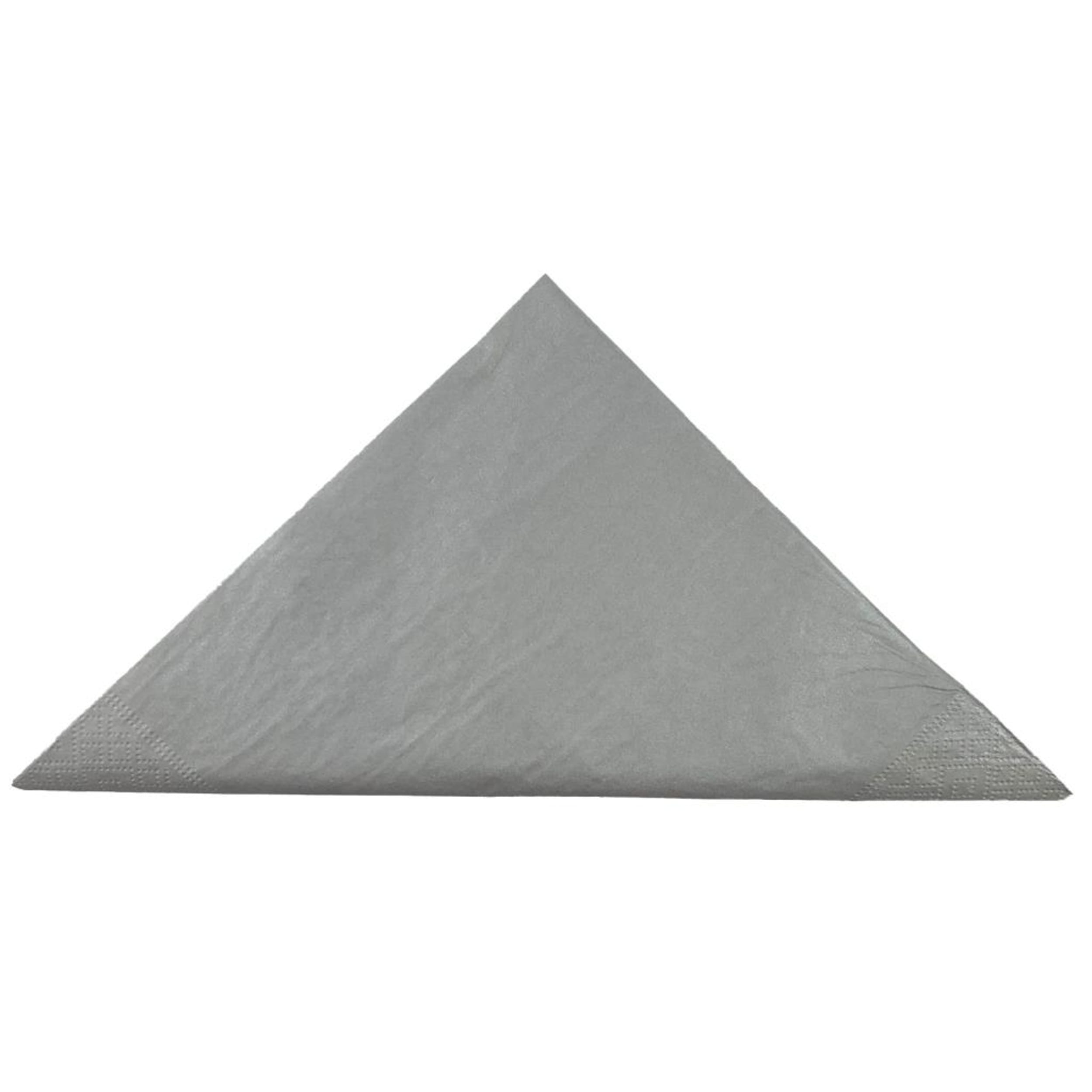 TableWow! Metallic Silver Dinner Napkin 40x40cm 2ply (50 Pack)