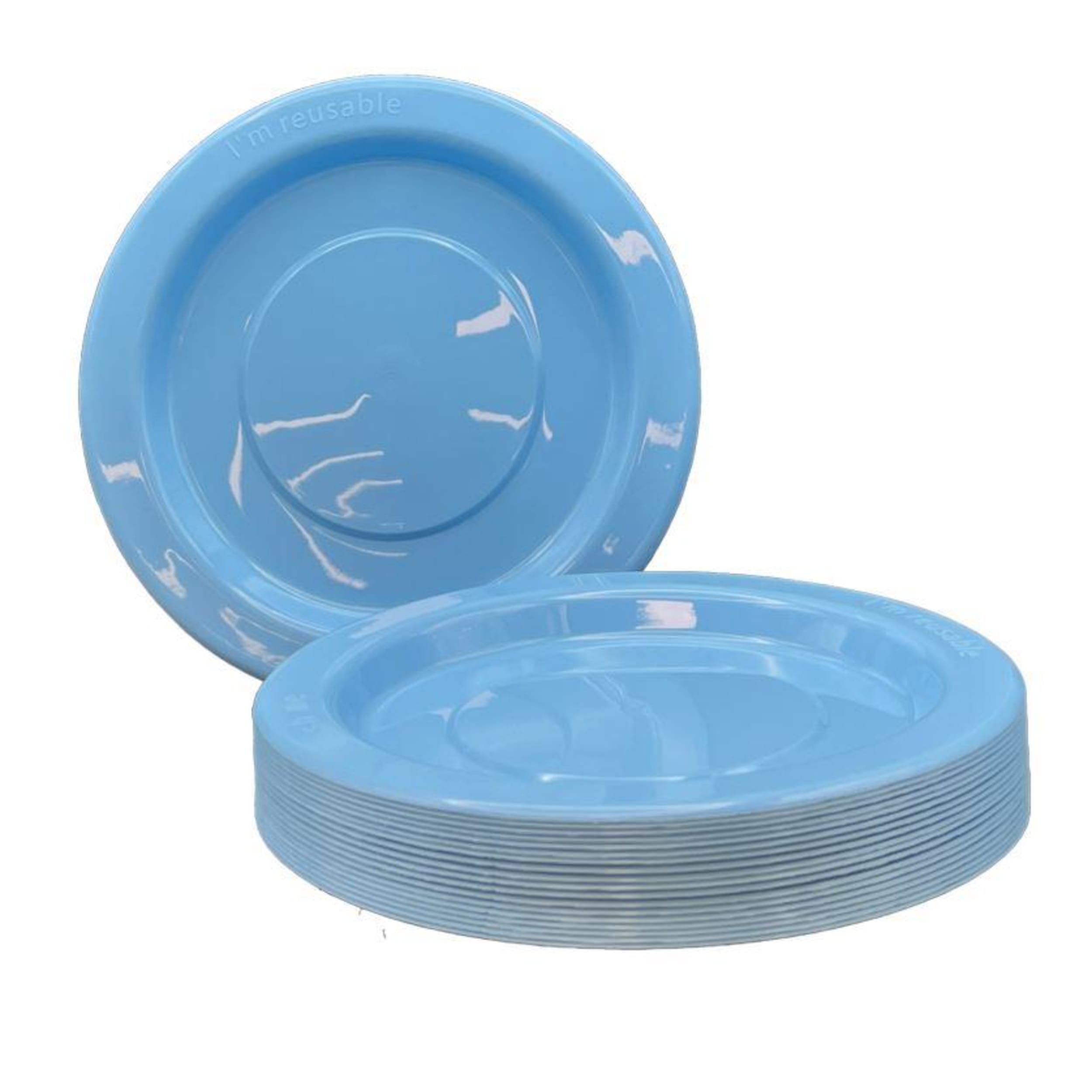Occasions Light Blue Lunch Plate (20 Pack)