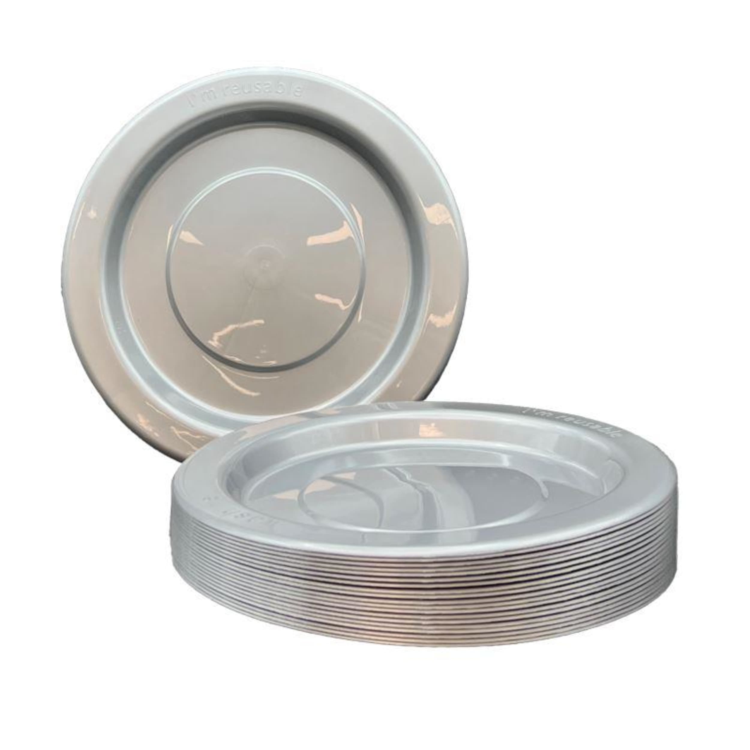Occasions Silver Lunch Plate (20 Pack)