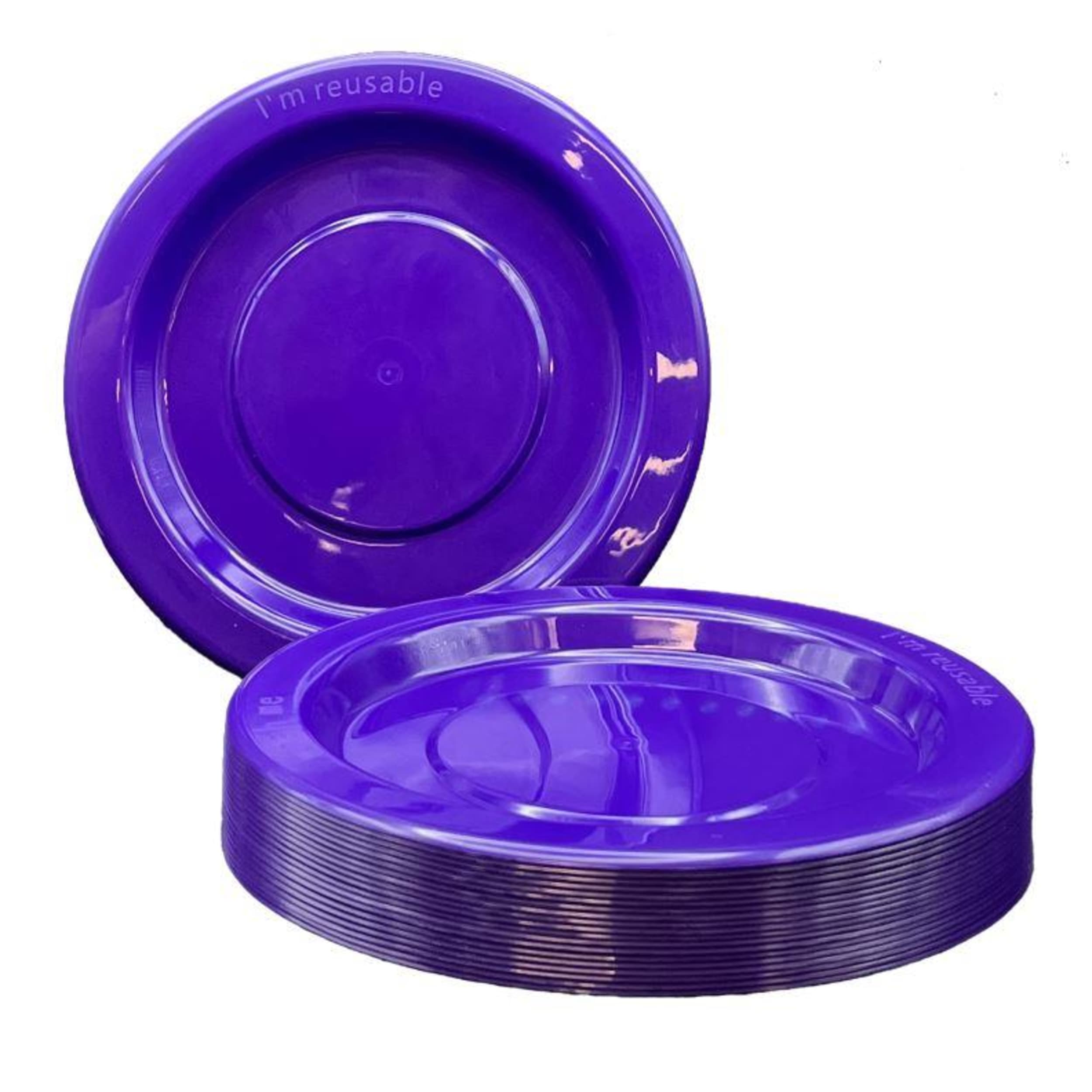 Occasions Purple Lunch Plate (20 Pack)