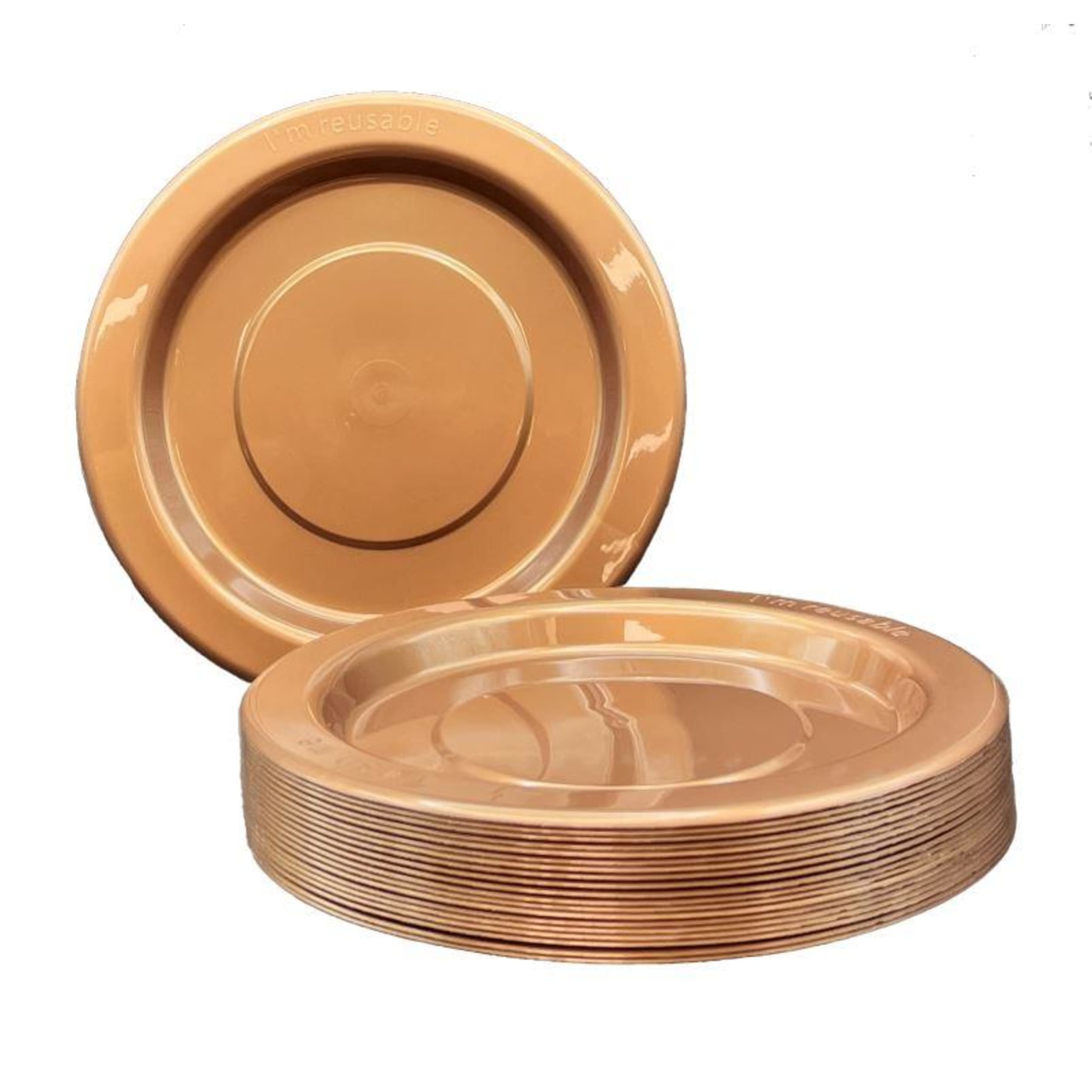 Occasions Rose Gold Lunch Plate (20 Pack)