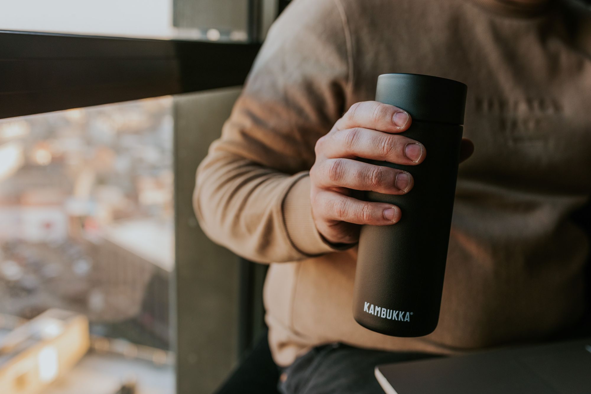 Kambukka Olympus Travel Mug 500ml - Matte Black