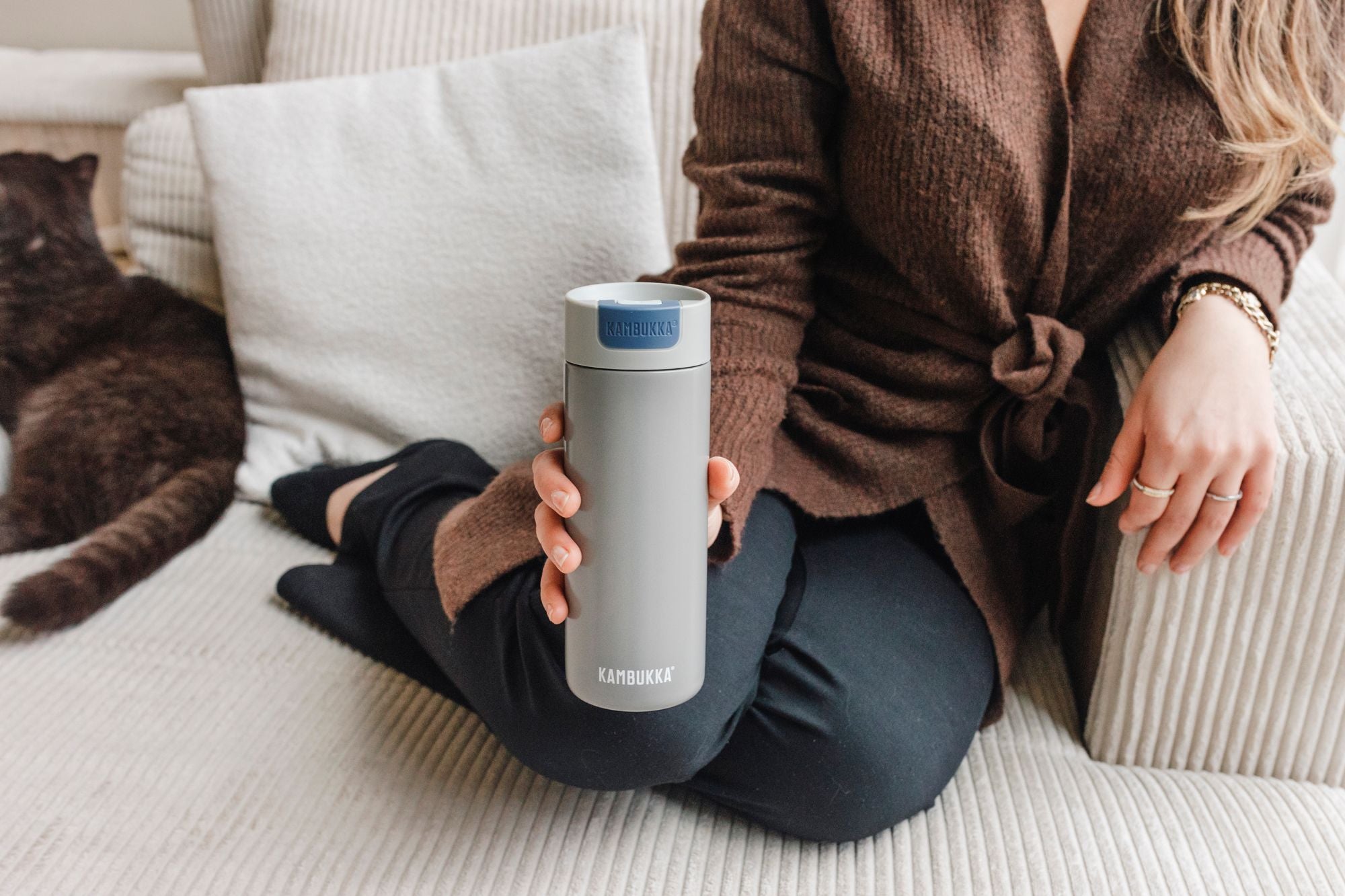 Kambukka Olympus Travel Mug 500ml - Serious Grey