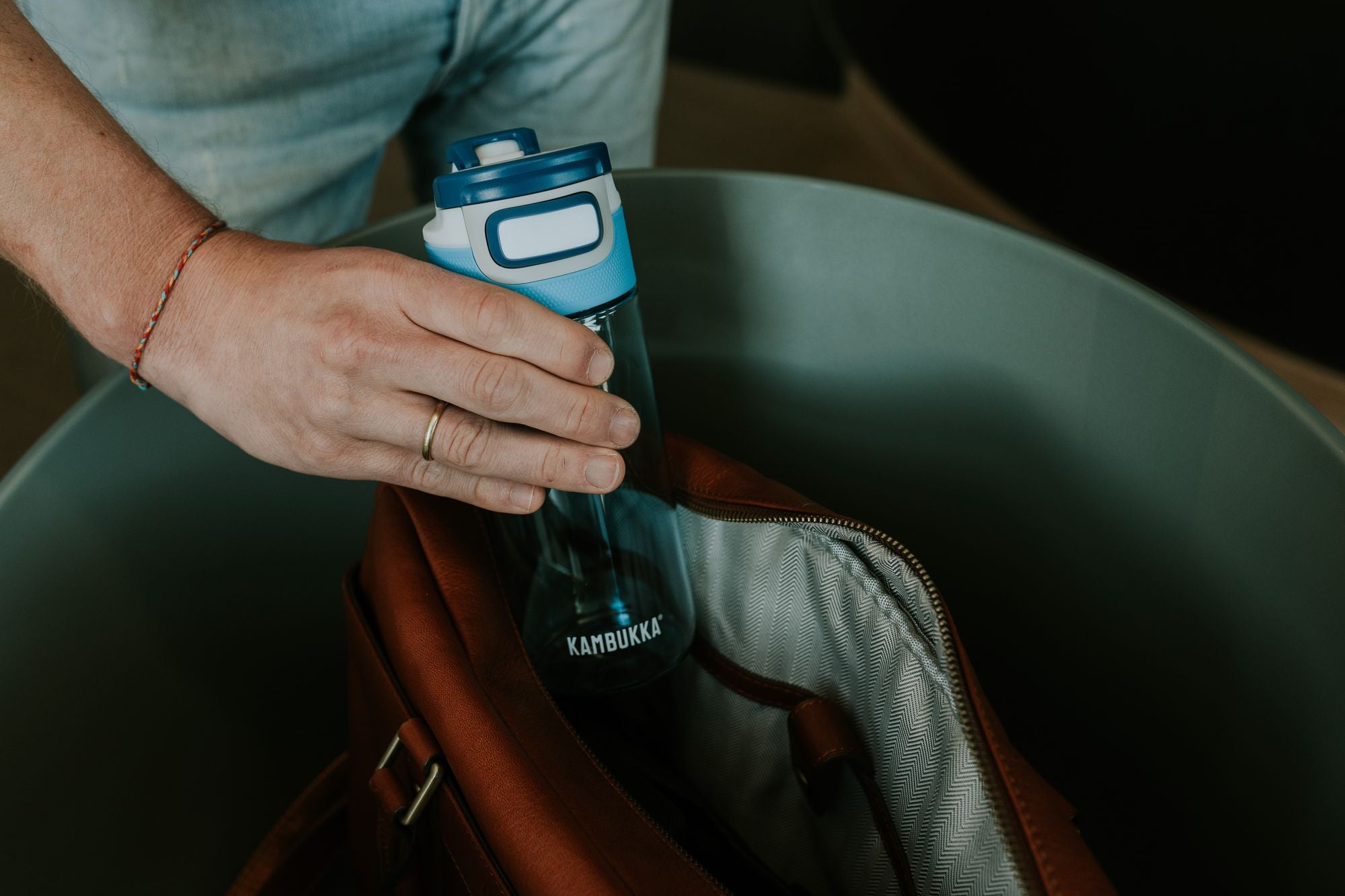 Kambukka Elton Tritan Drink Bottle 500ml - Tropical Blue