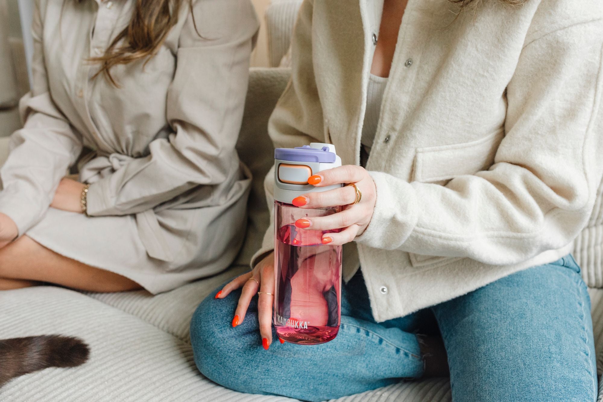 Kambukka Elton Tritan Drink Bottle 500ml - Barely Blush