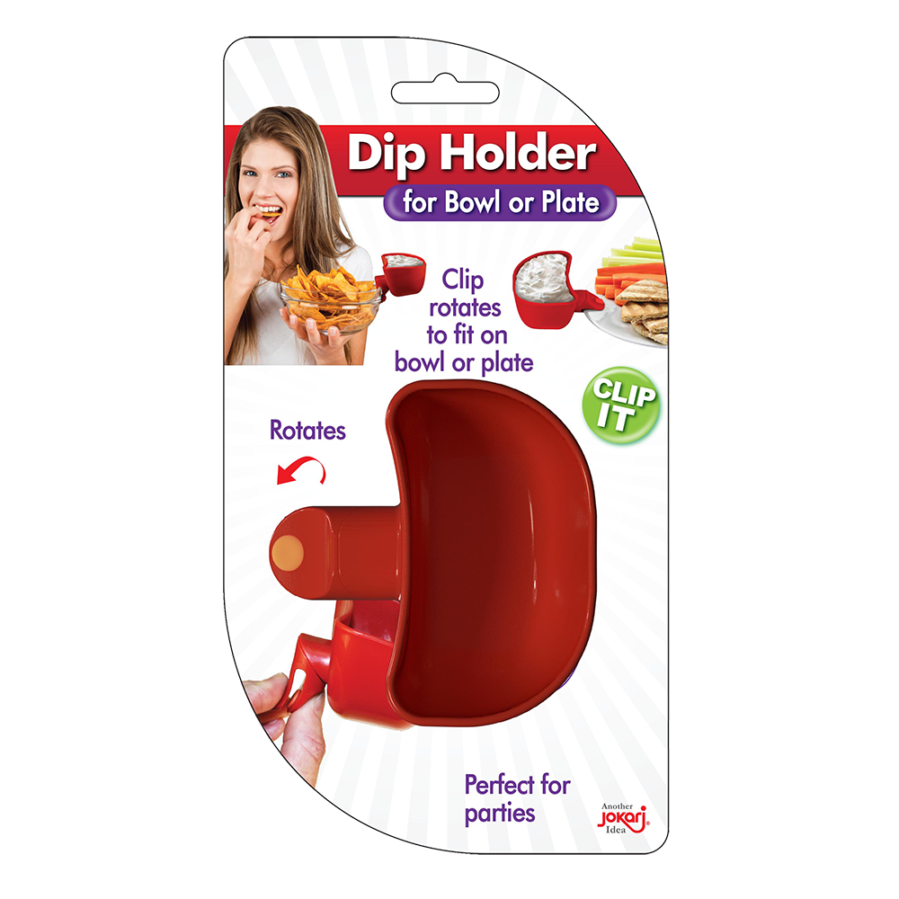 Jokari Clip-On Dip Holder – Red