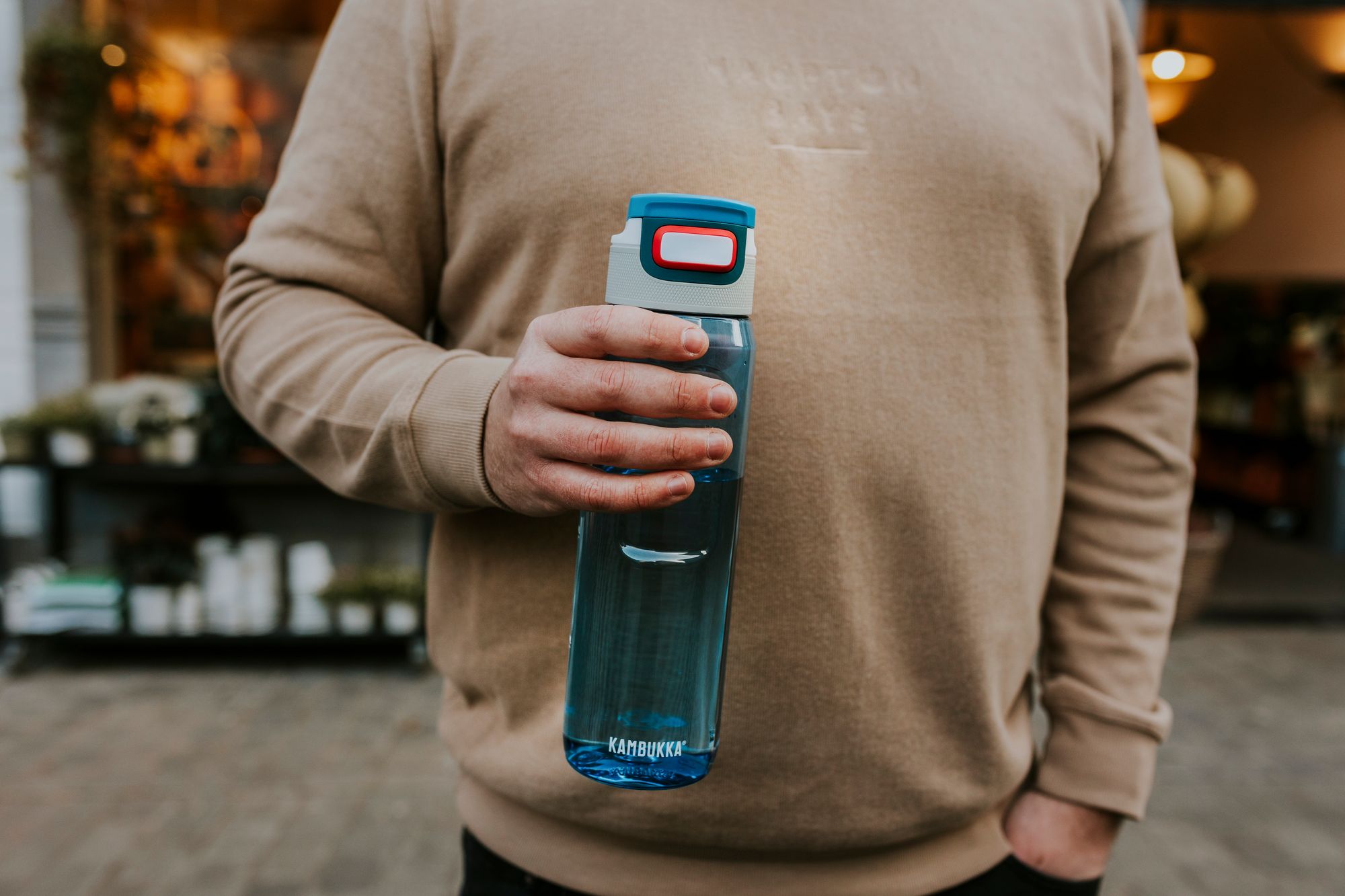 Kambukka Elton Tritan Drink Bottle 1000ml - Niagara Blue