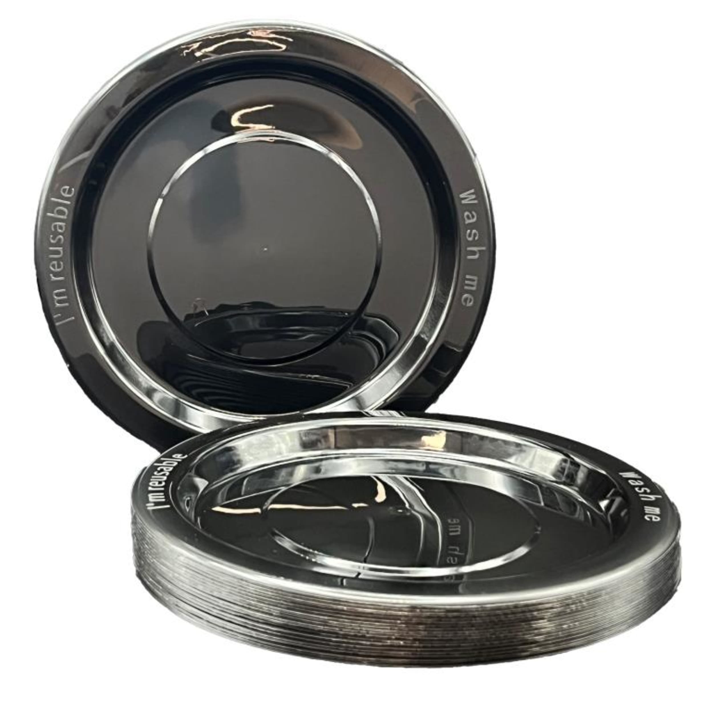 Occasions Black Dinner Plate (20 Pack)