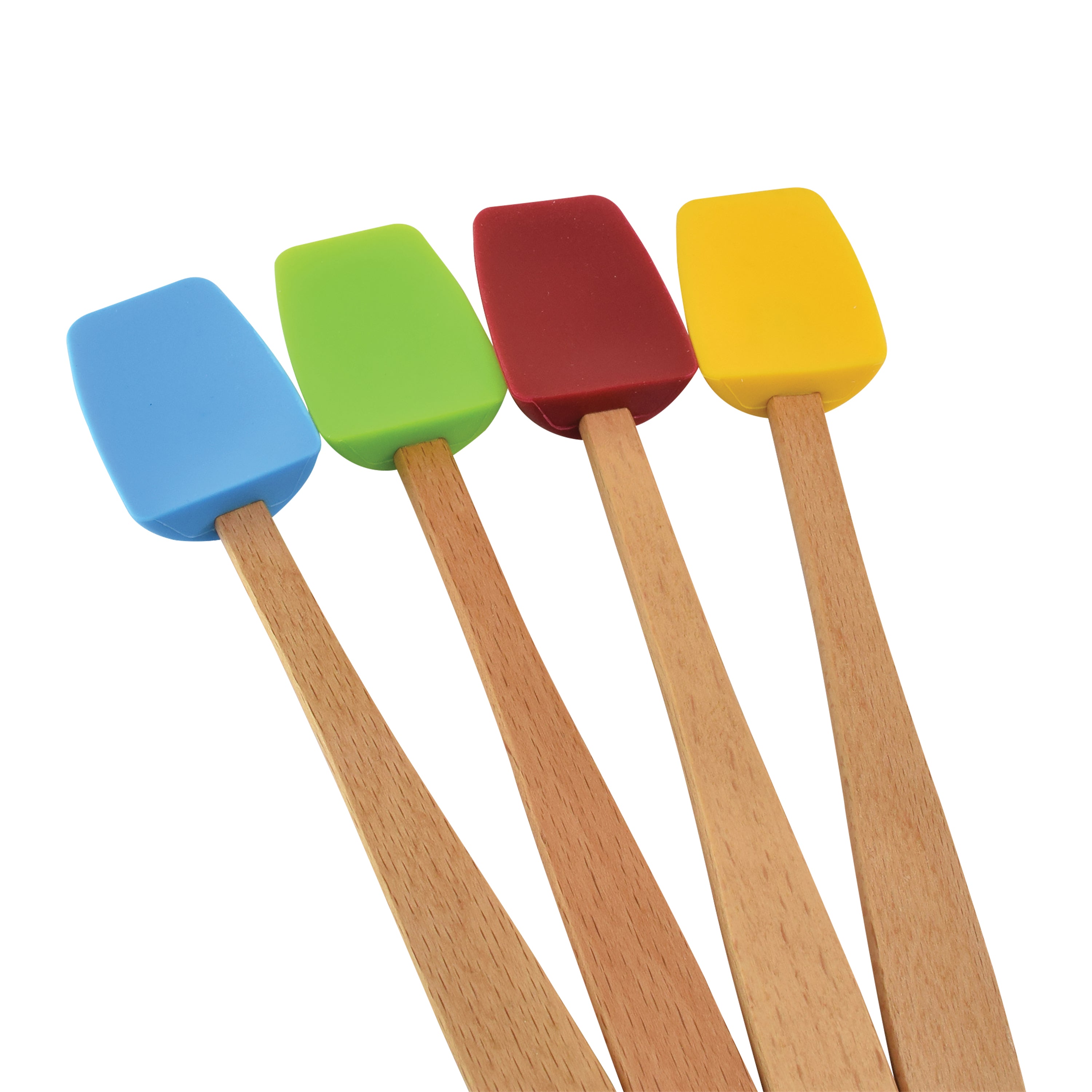 R&M Silicone Mini Spoon Spatula with Wood Handle