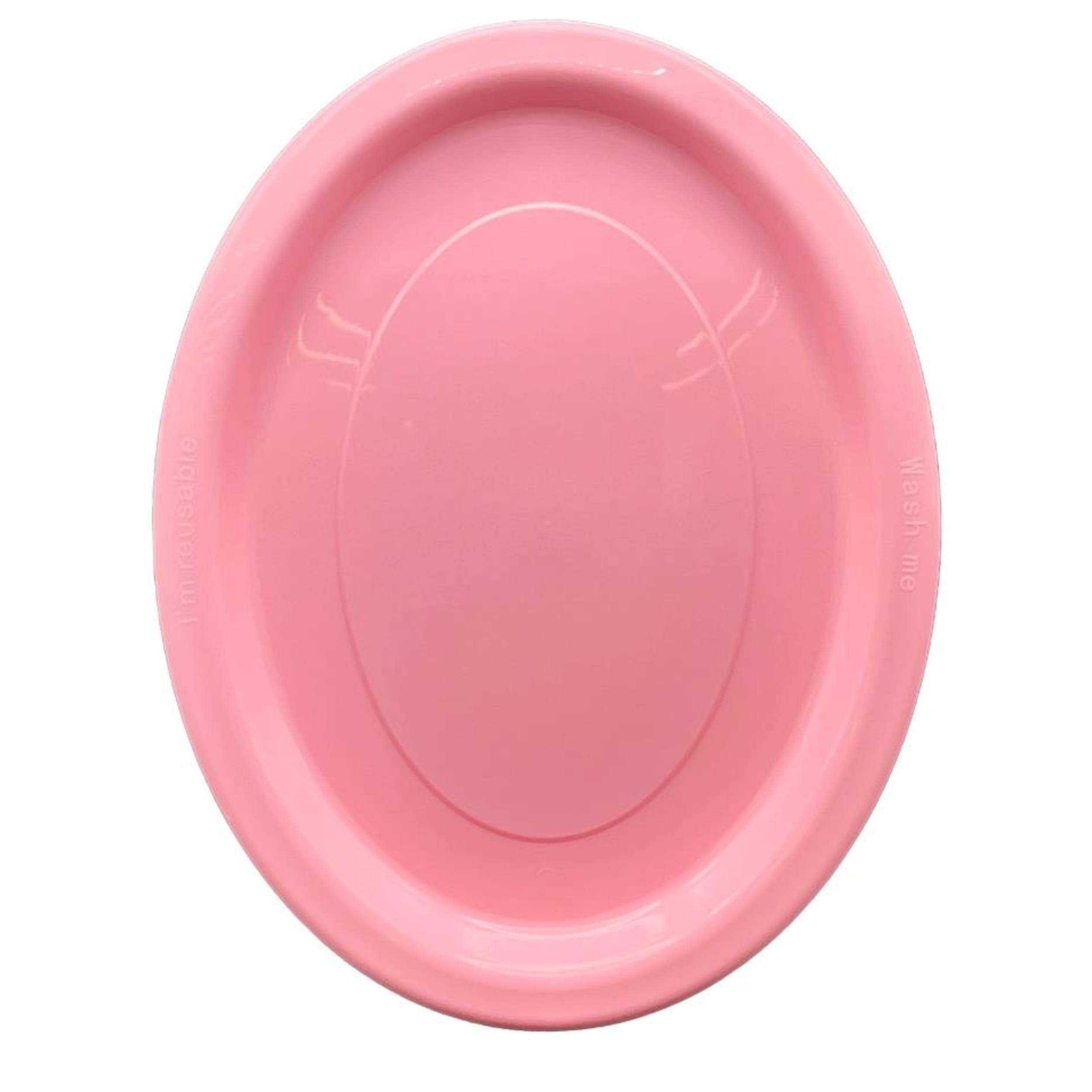 Occasions Light Pink Oval Plate 315x245mm (20 Pack)