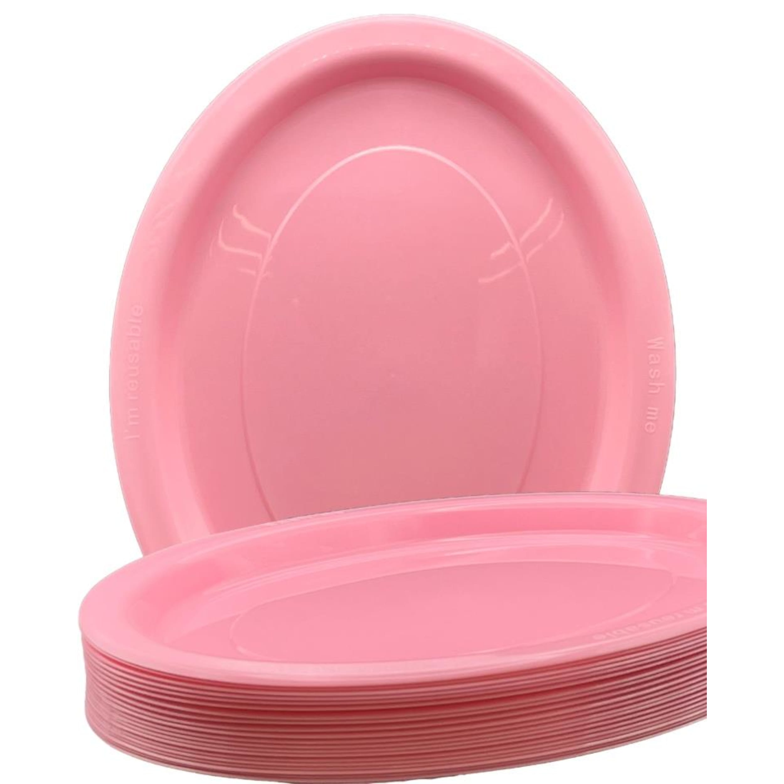 Occasions Light Pink Oval Plate 315x245mm (20 Pack)