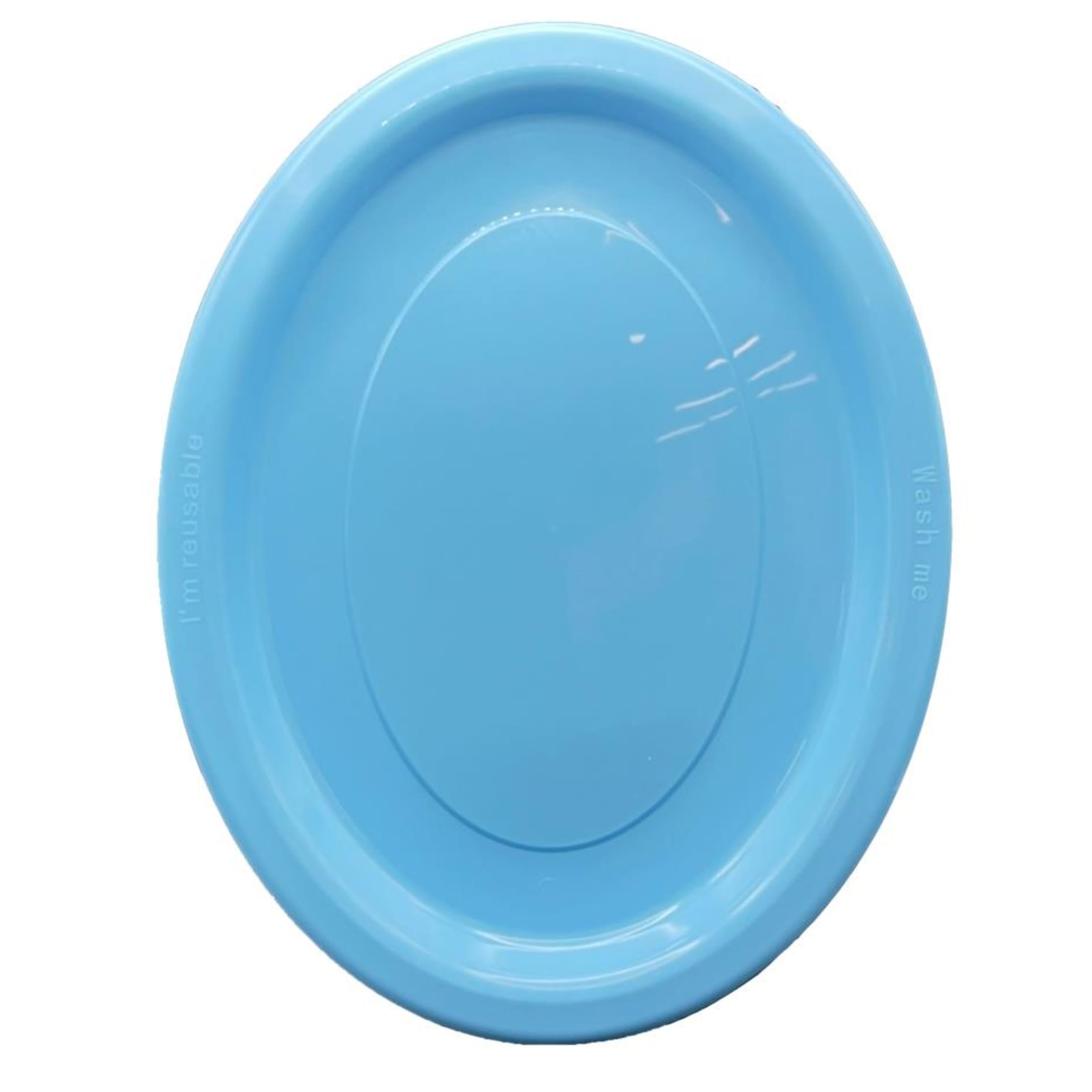 Occasions Light Blue Oval Plate 315x245mm (20 Pack)