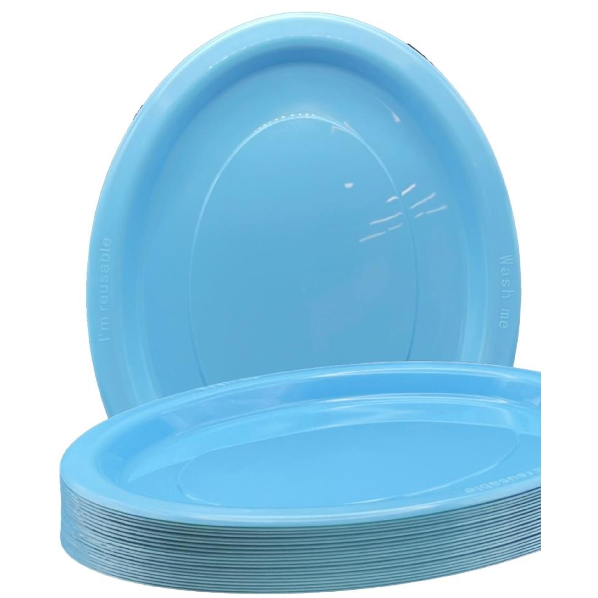 Occasions Light Blue Oval Plate 315x245mm (20 Pack)