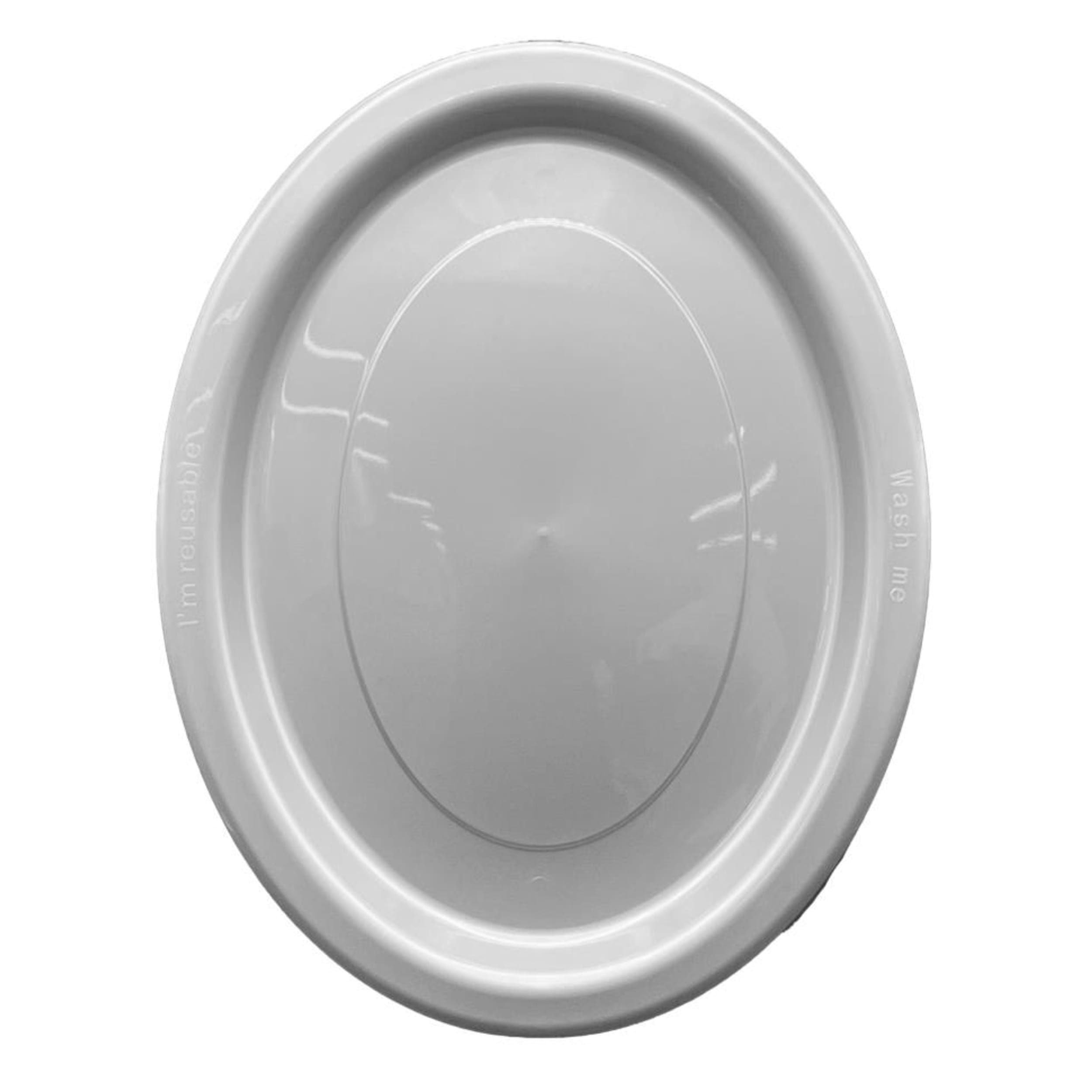 Occasions Silver Oval Plate 315x245mm (20 Pack)