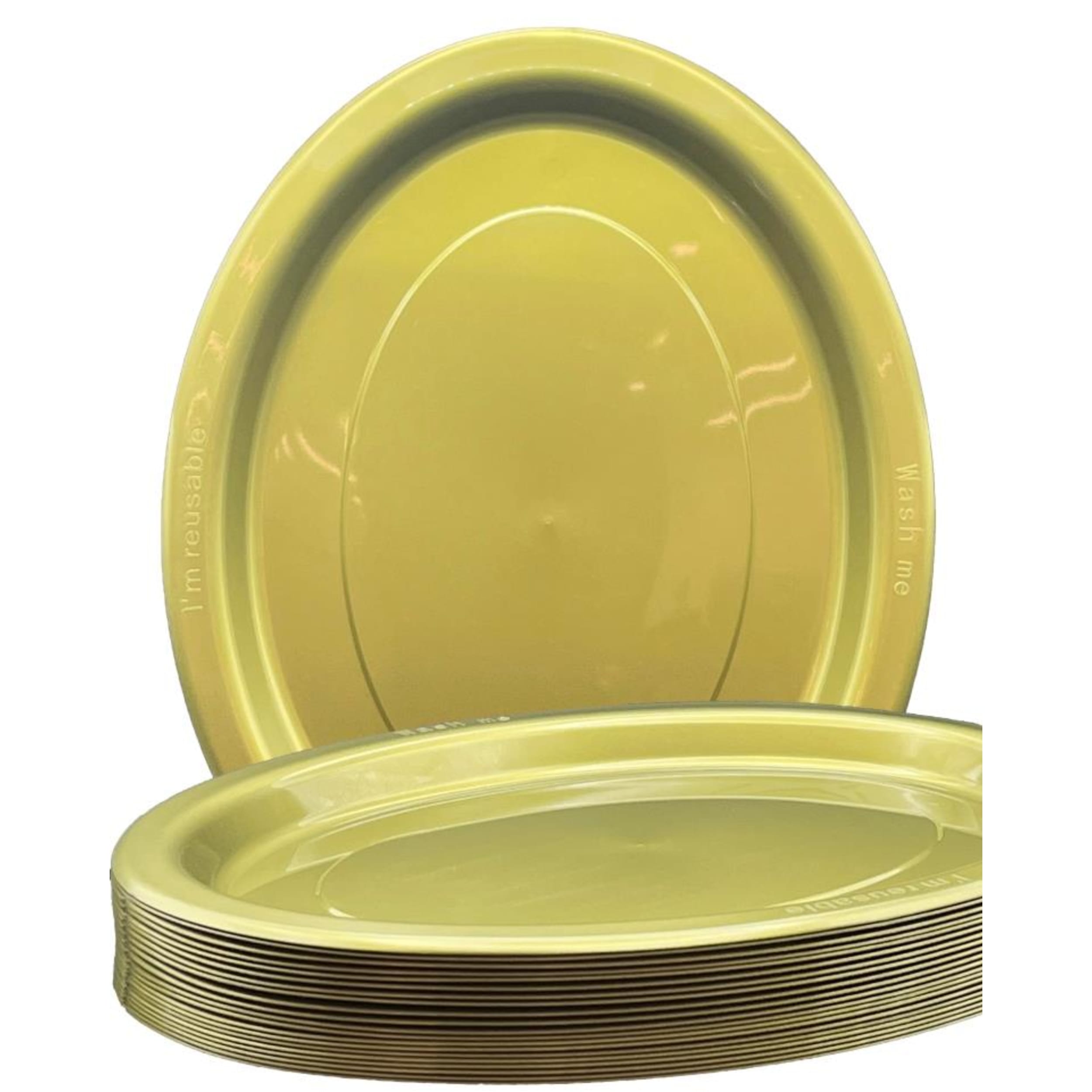 Occasions Gold Oval Plate 315x245mm (20 Pack)