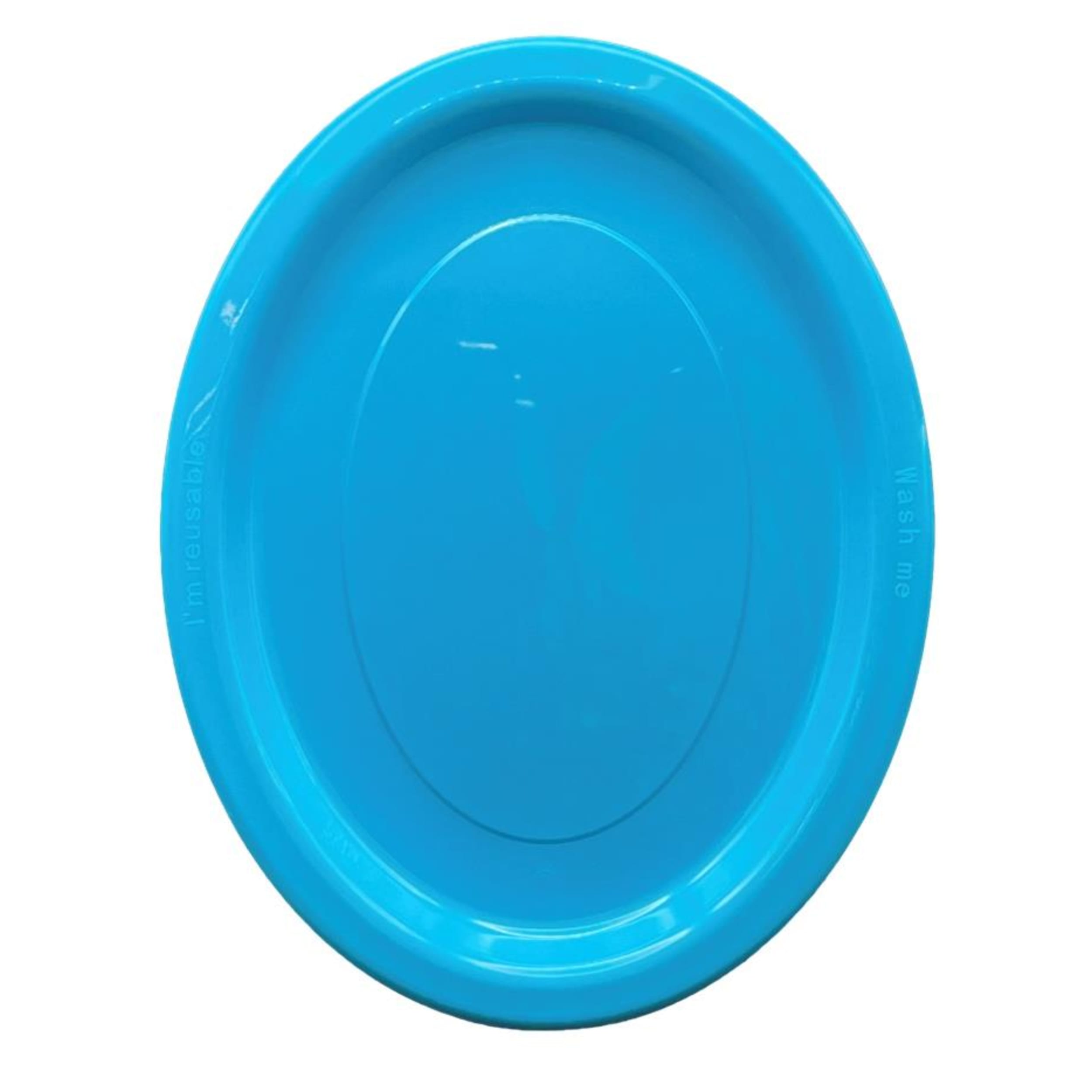 Occasions Azure Blue Oval Plate 315x245mm (20 Pack)
