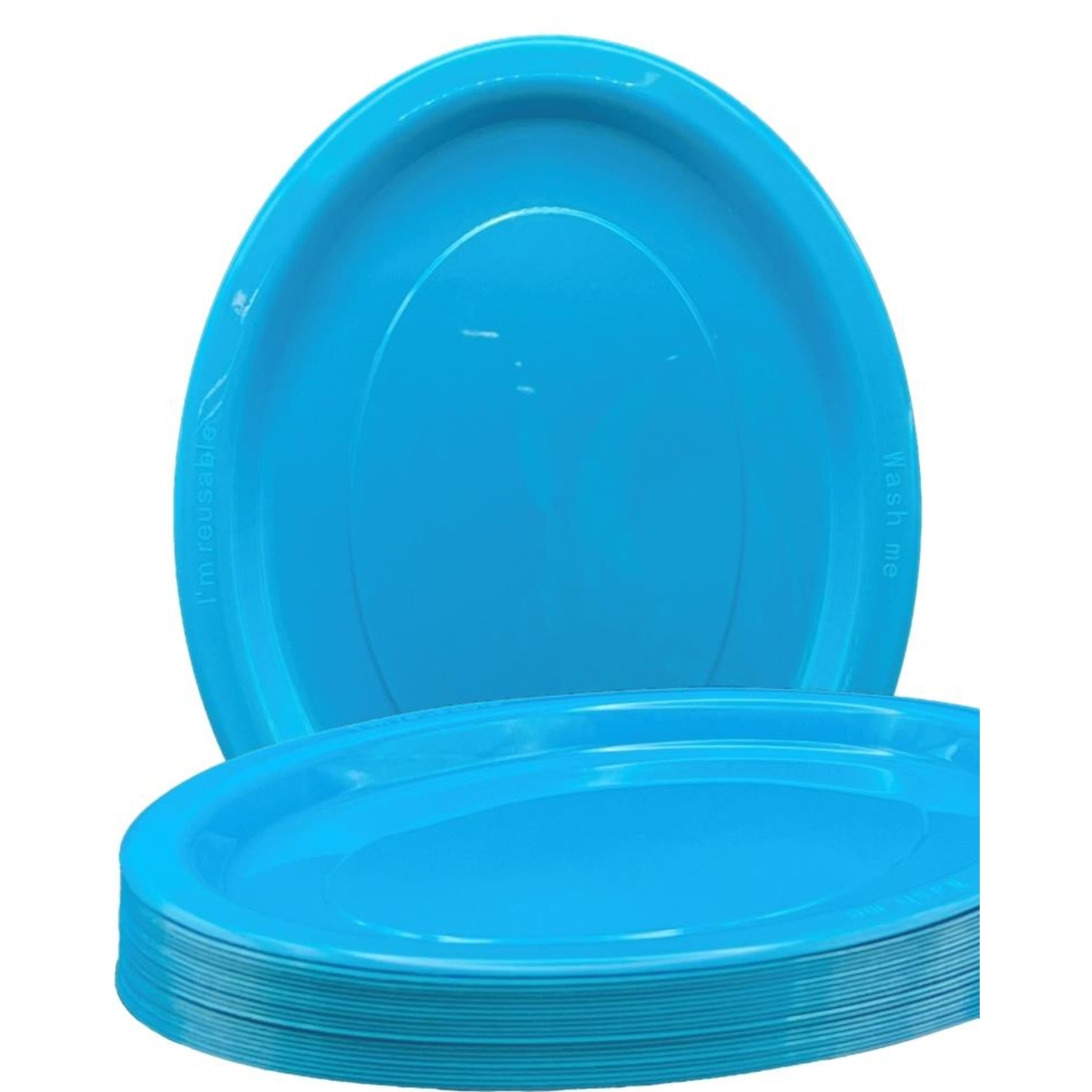 Occasions Azure Blue Oval Plate 315x245mm (20 Pack)