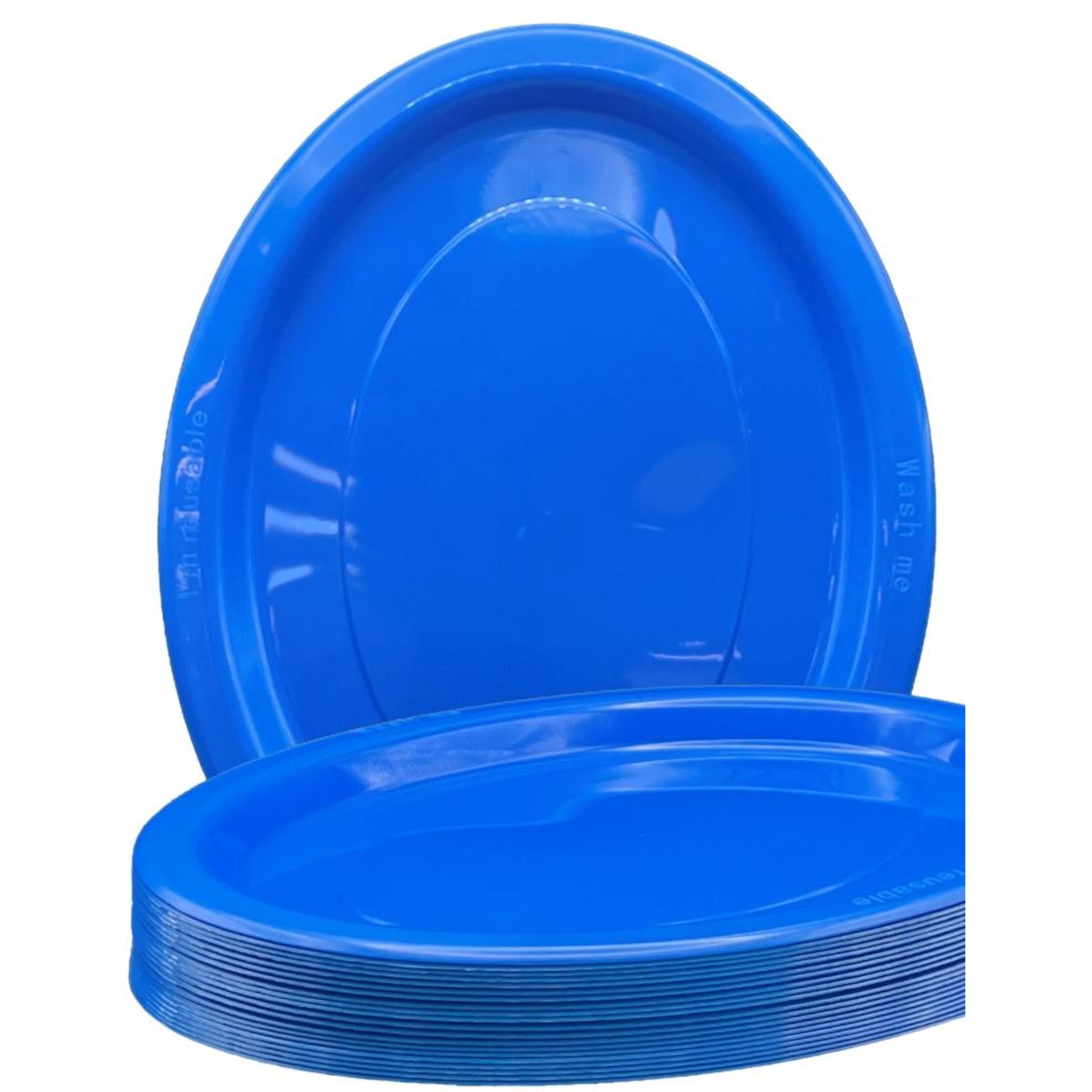 Occasions Royal Blue Oval Plate 315x245mm (20 Pack)