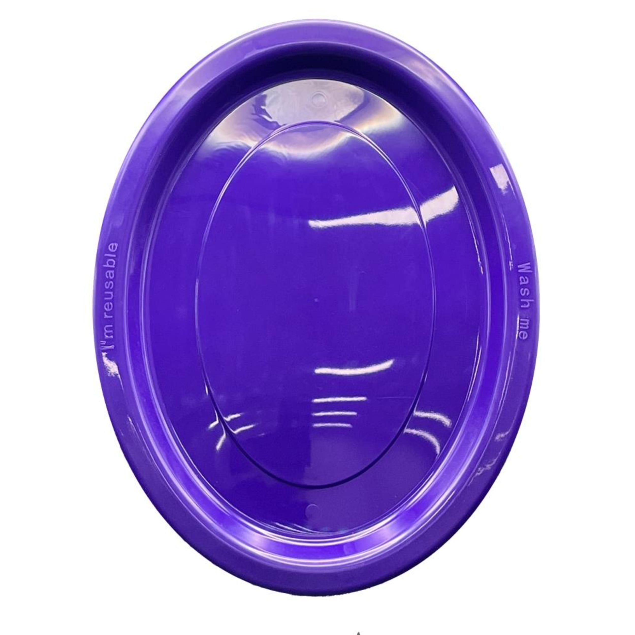 Occasions Purple Oval Plate 315x245mm (20 Pack)
