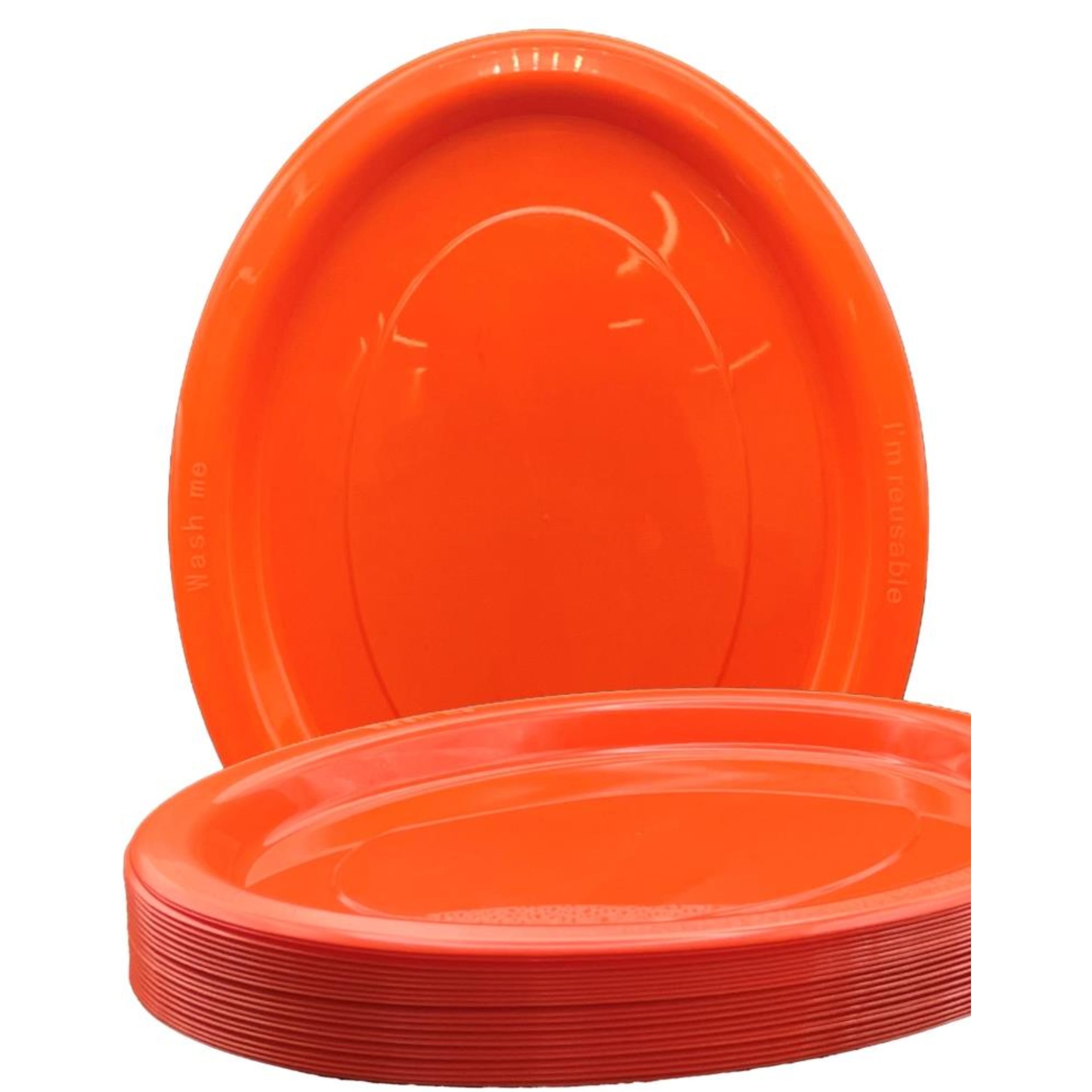 Occasions Orange Oval Plate 315x245mm (20 Pack)