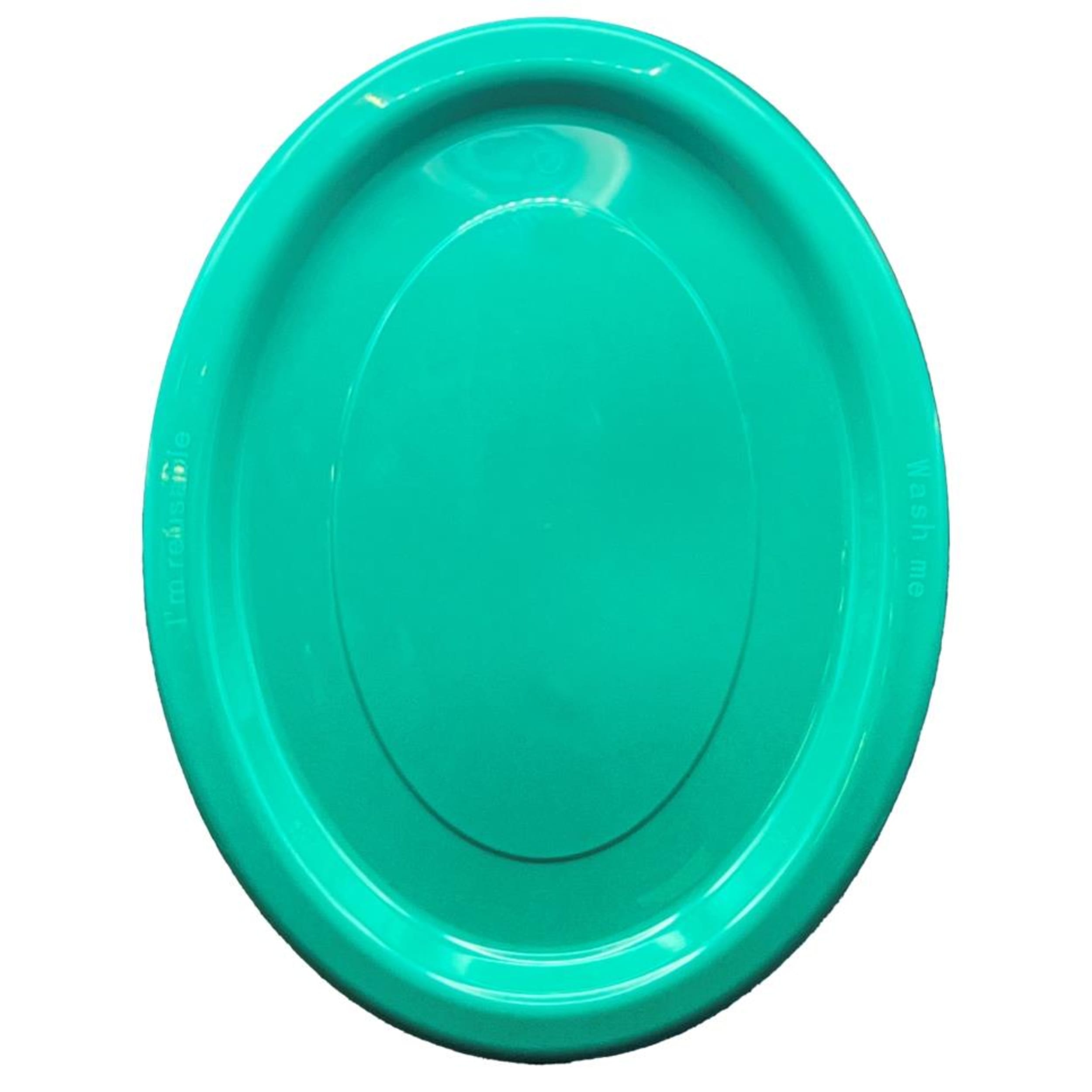 Occasions Green Oval Plate 315x245mm (20 Pack)