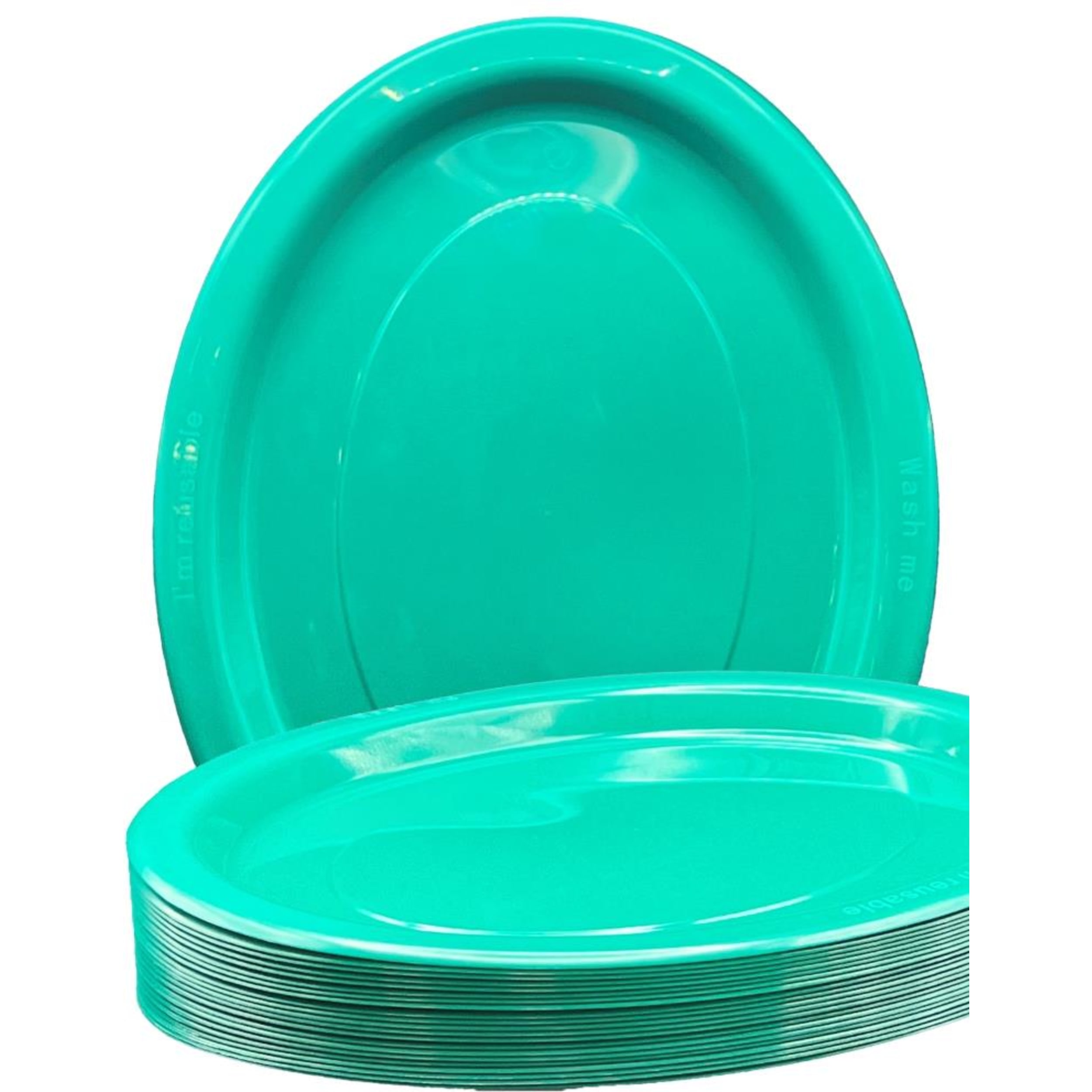 Occasions Green Oval Plate 315x245mm (20 Pack)