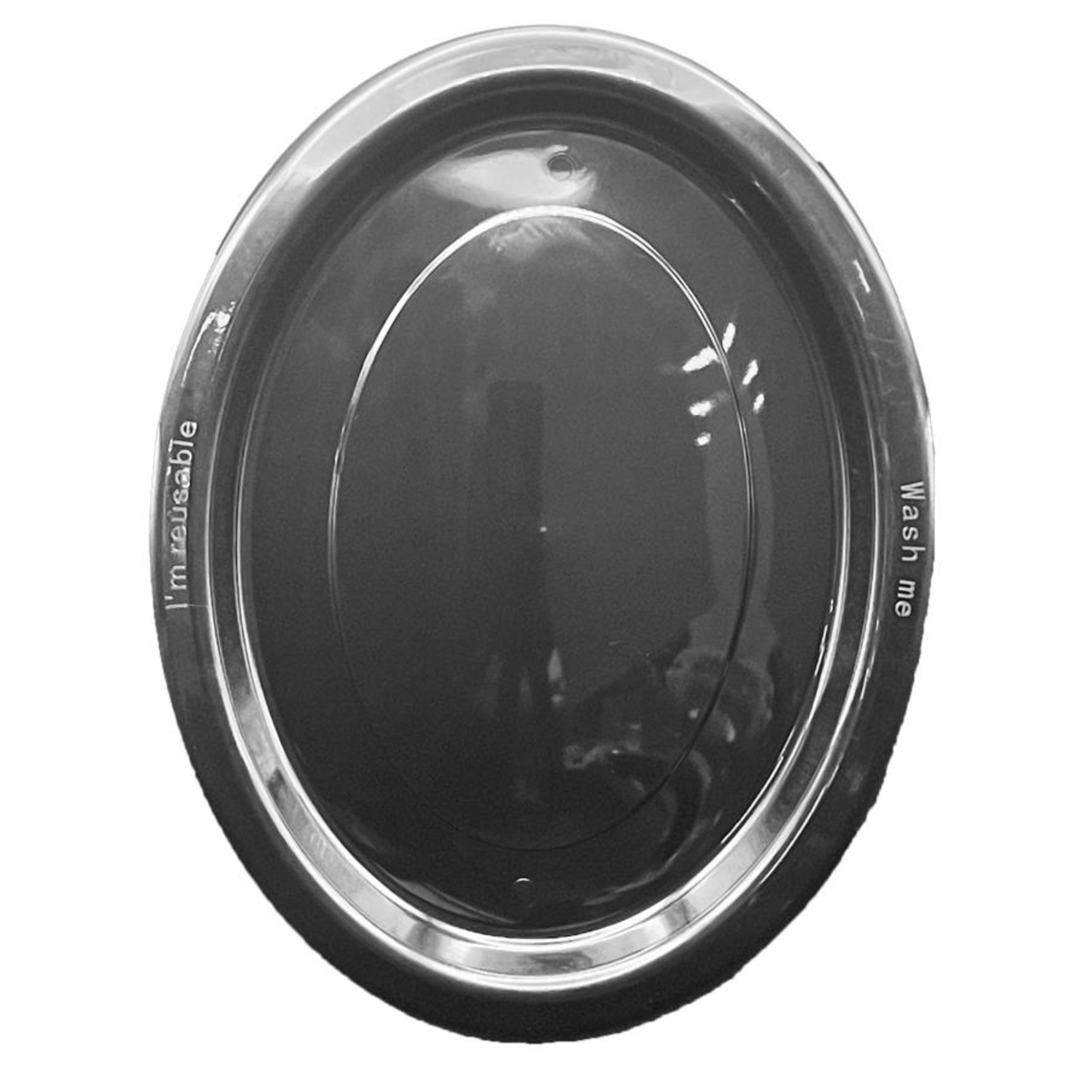 Occasions Black Oval Plate 315x245mm (20 Pack)