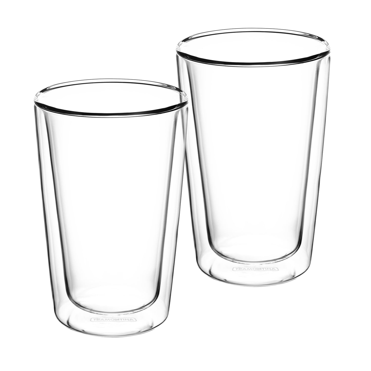 Tramontina Double Wall Latte Glass – 2 Piece Set – 330ml