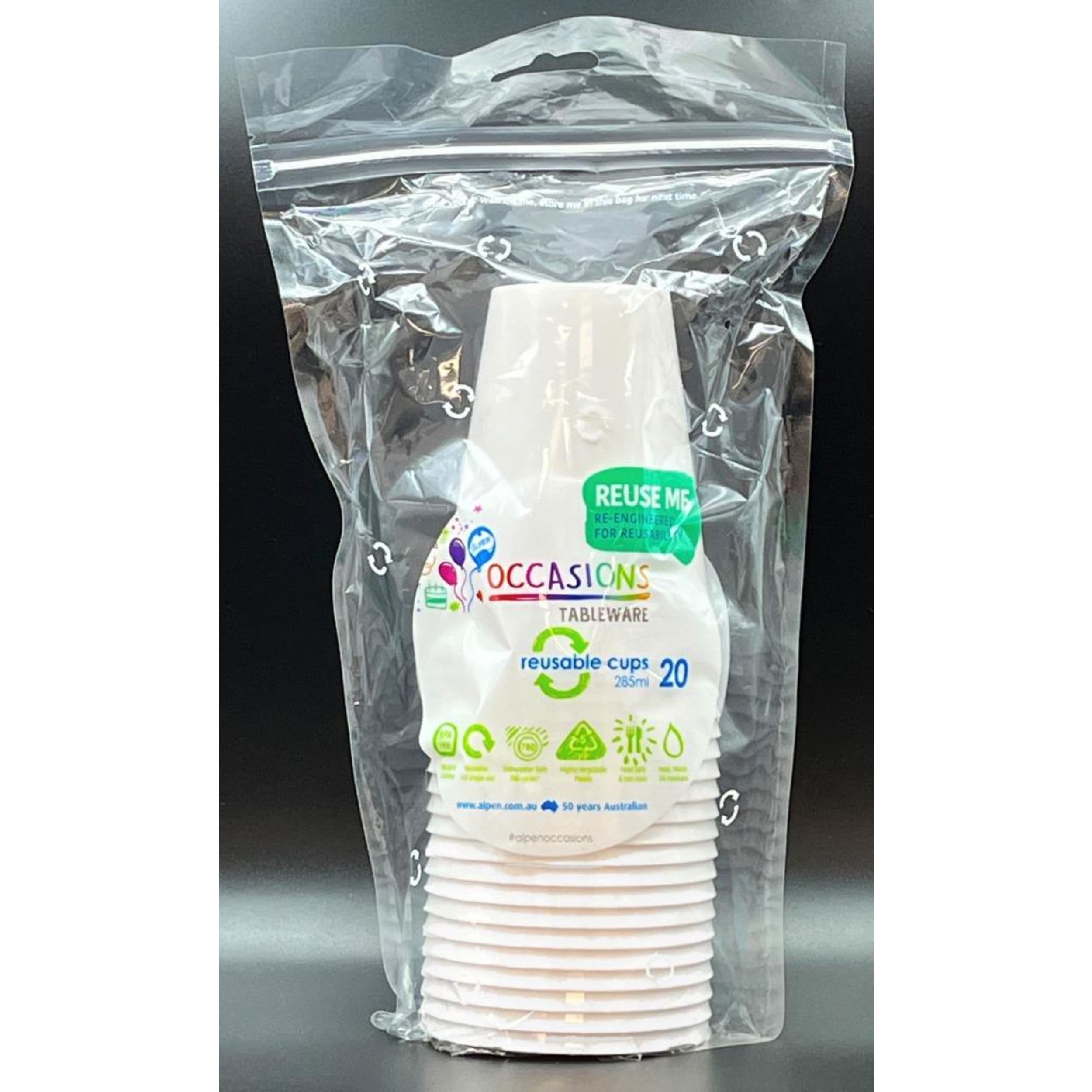 Occasions White Cup 285ml (20 Pack)