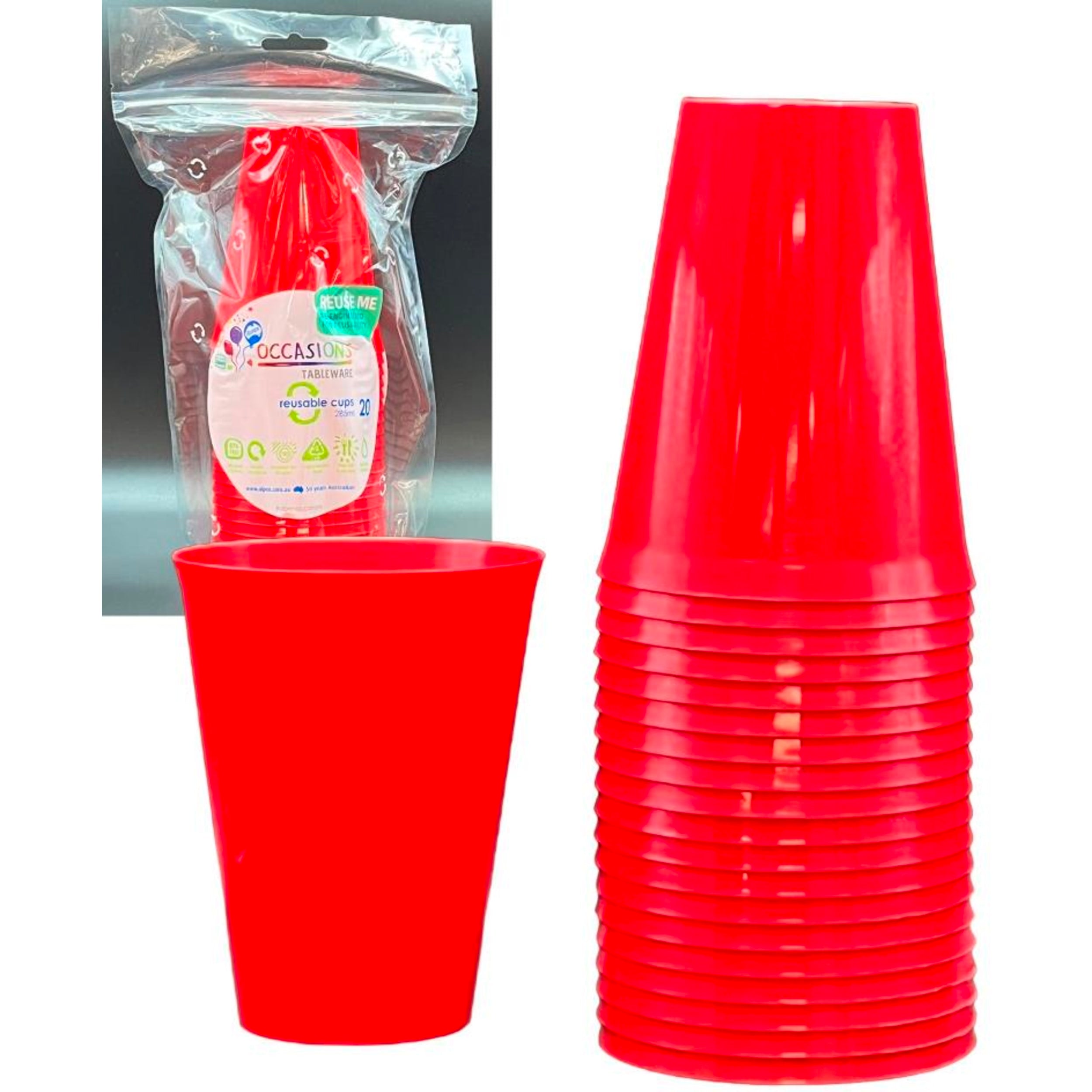 Occasions Red Cup 285ml (20 Pack)